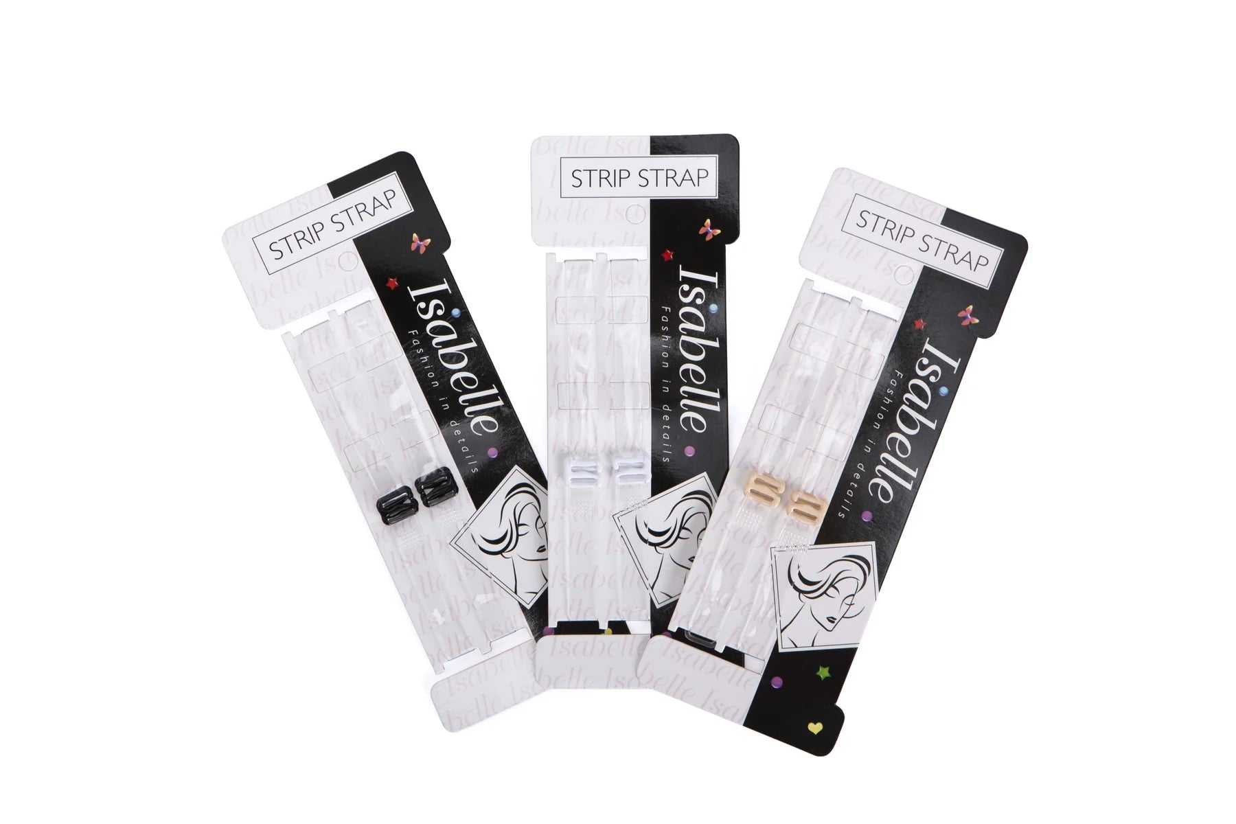 כתפיות סיליקון עם חיבור חזיה- צבע לבן