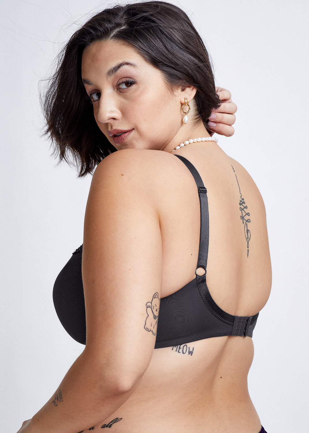 חזיית ספייסר למידות גדולות CAROLA SPACER - שחור