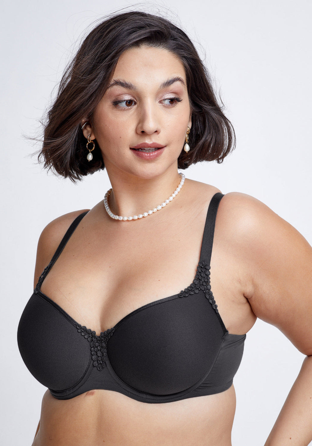 חזיית ספייסר למידות גדולות CAROLA SPACER - שחור