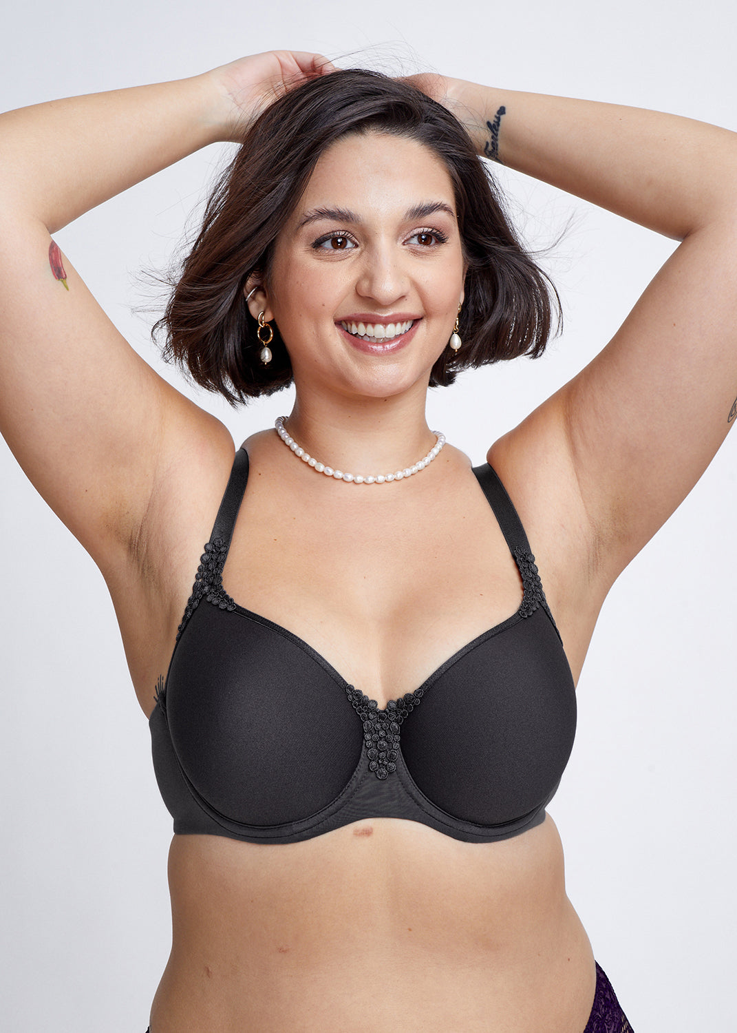 חזיית ספייסר למידות גדולות CAROLA SPACER - שחור