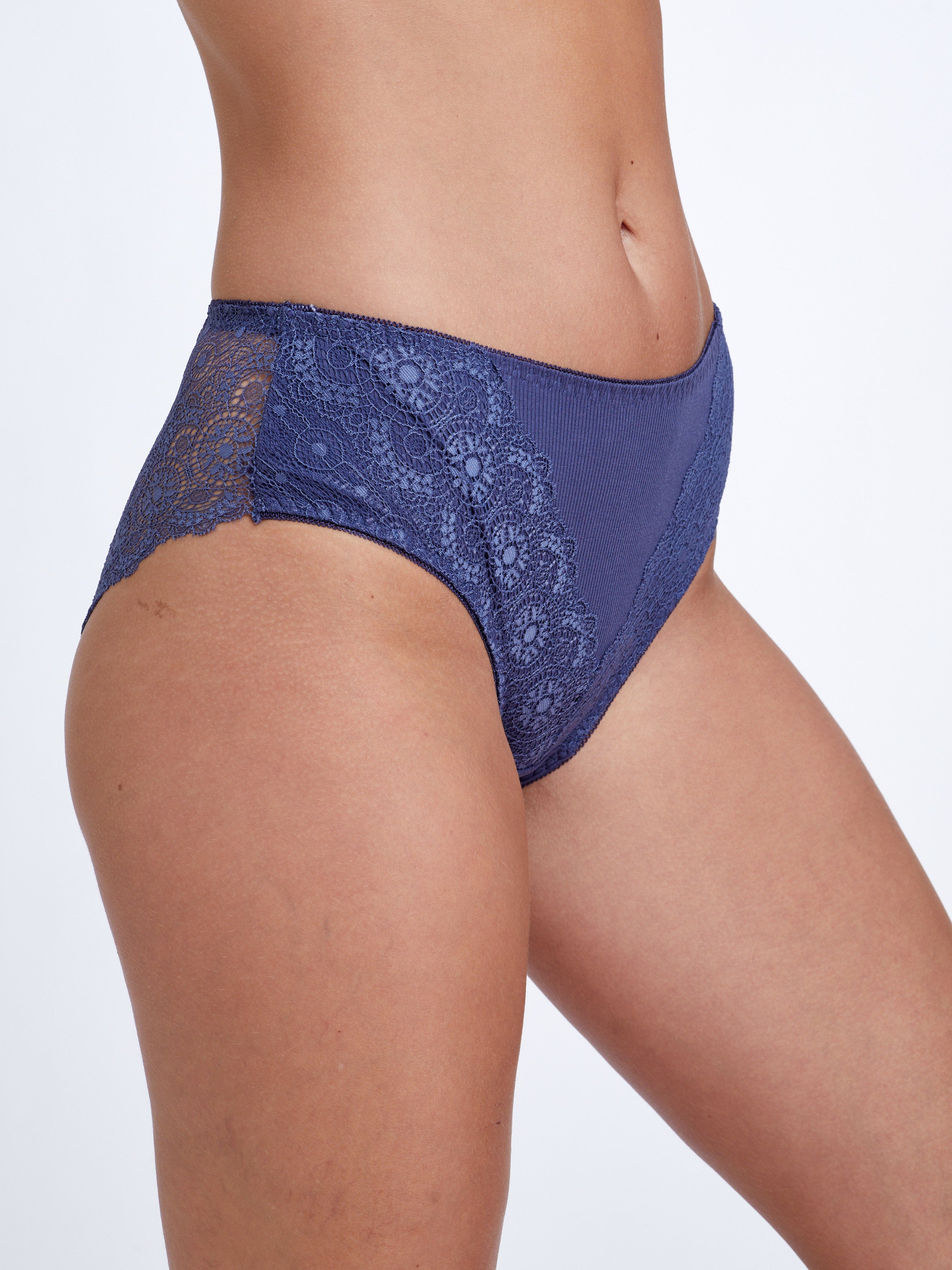 תחתוני lace Maxi -כחול ג'ינס