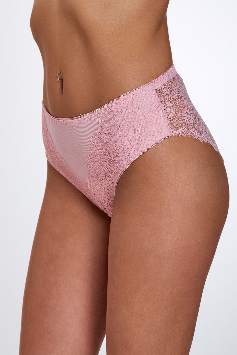 תחתוני lace Maxi - ורוד