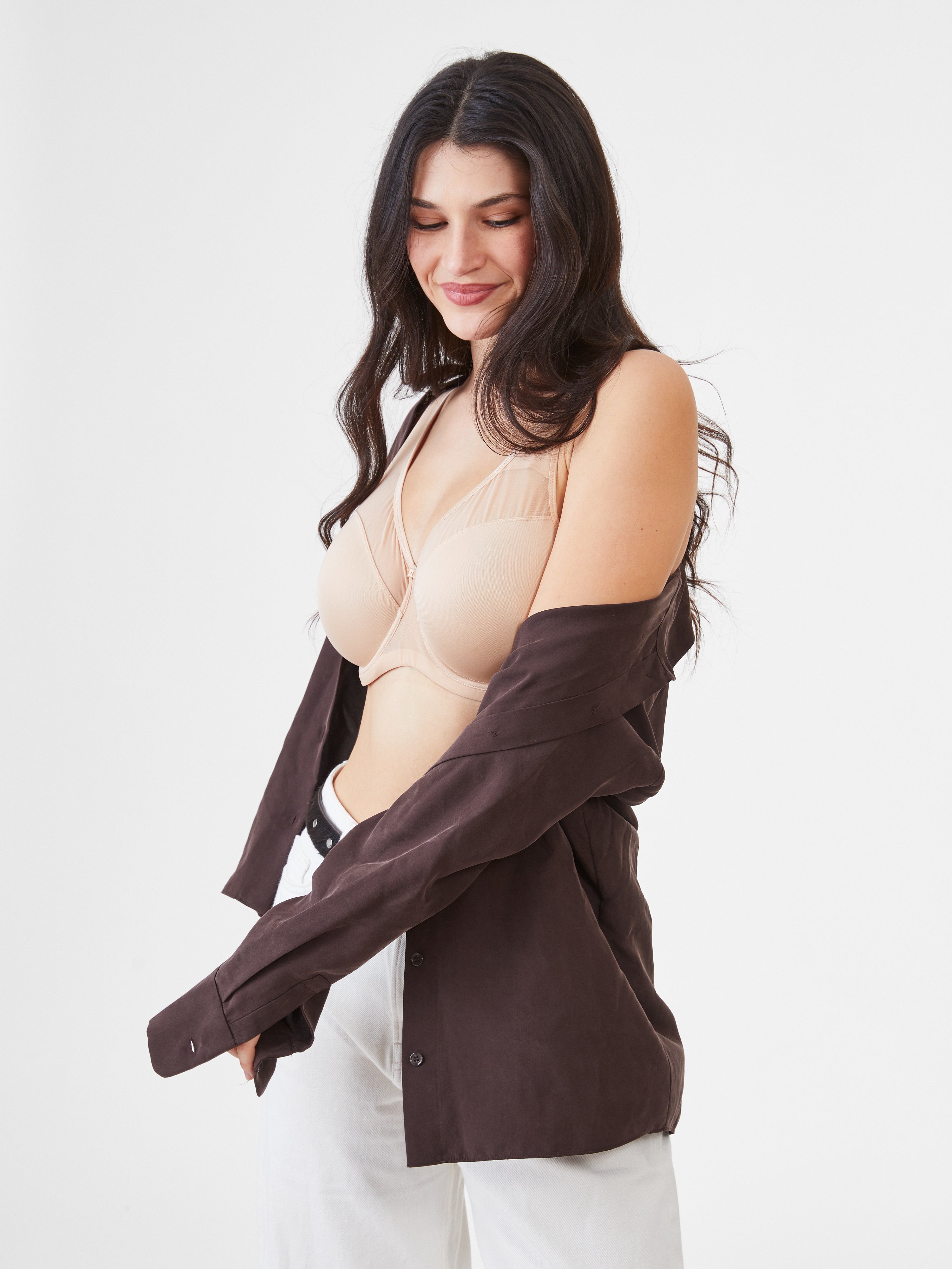 Big Cup חזיית מינימייזר סקסית - בז'