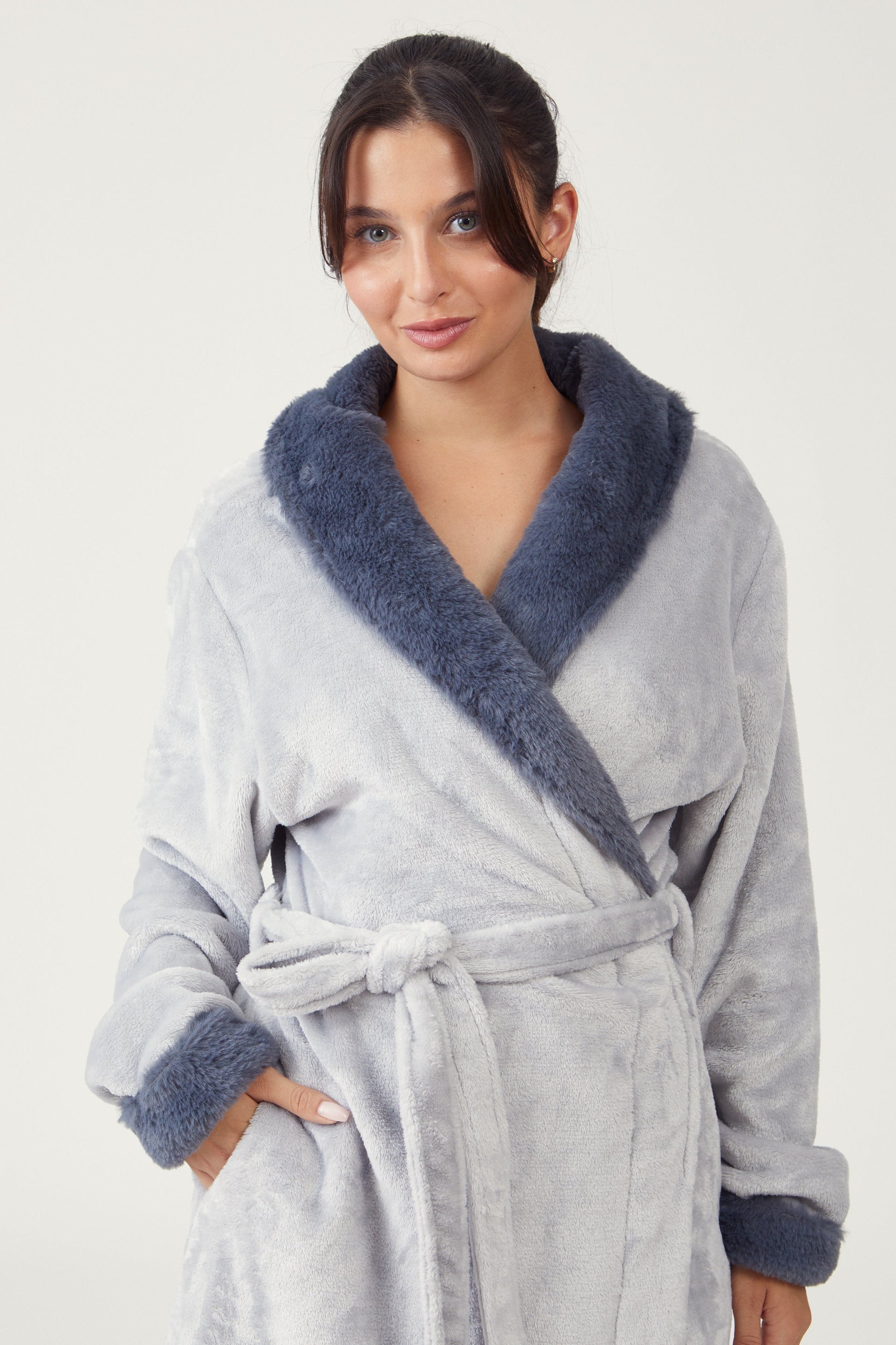 חלוק פלאפי - אפור