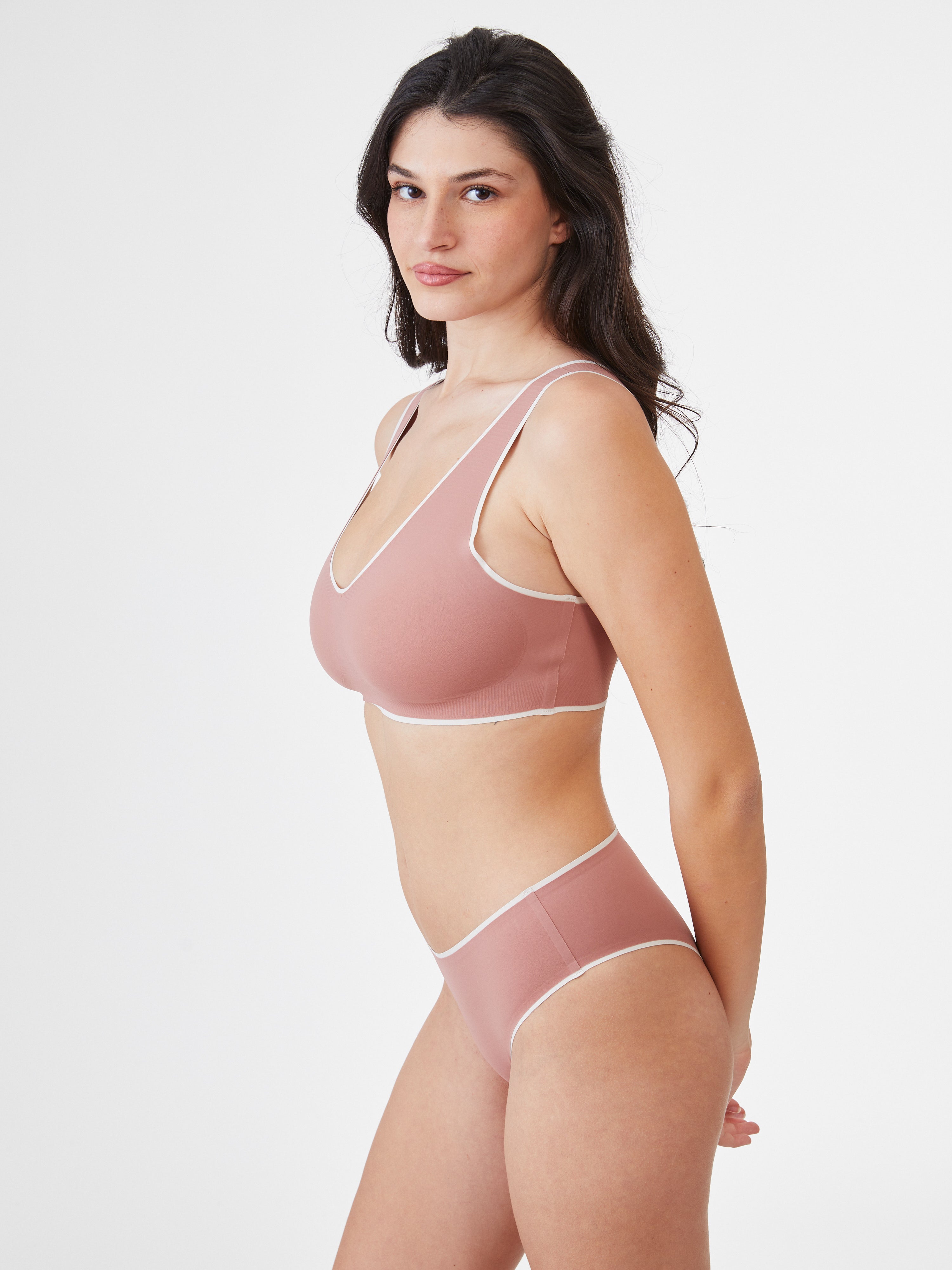 גוזיית פספול X בגב - סומק