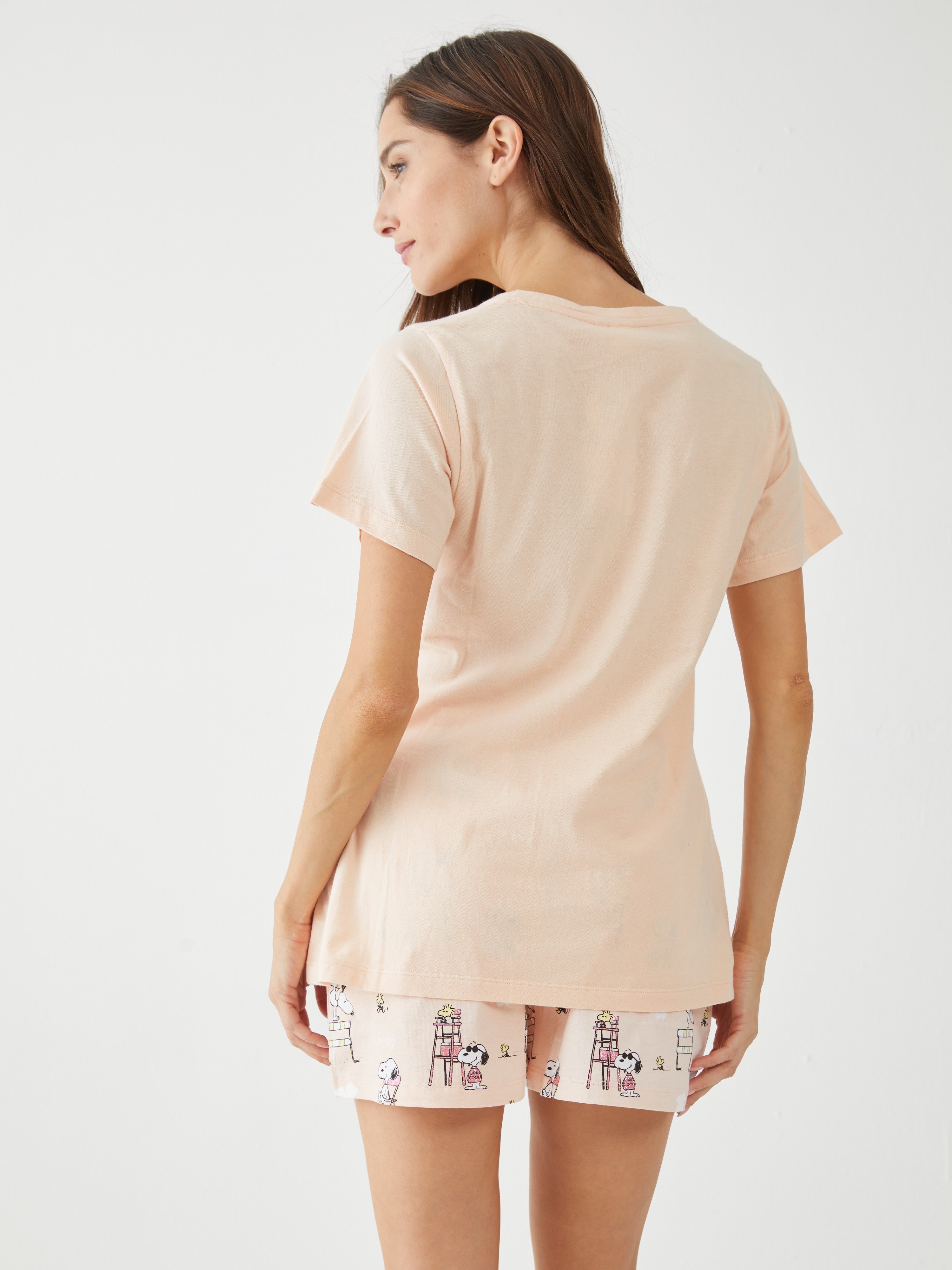 פיגמה כותנה מ.קצר- סנופי קול - אפרסק