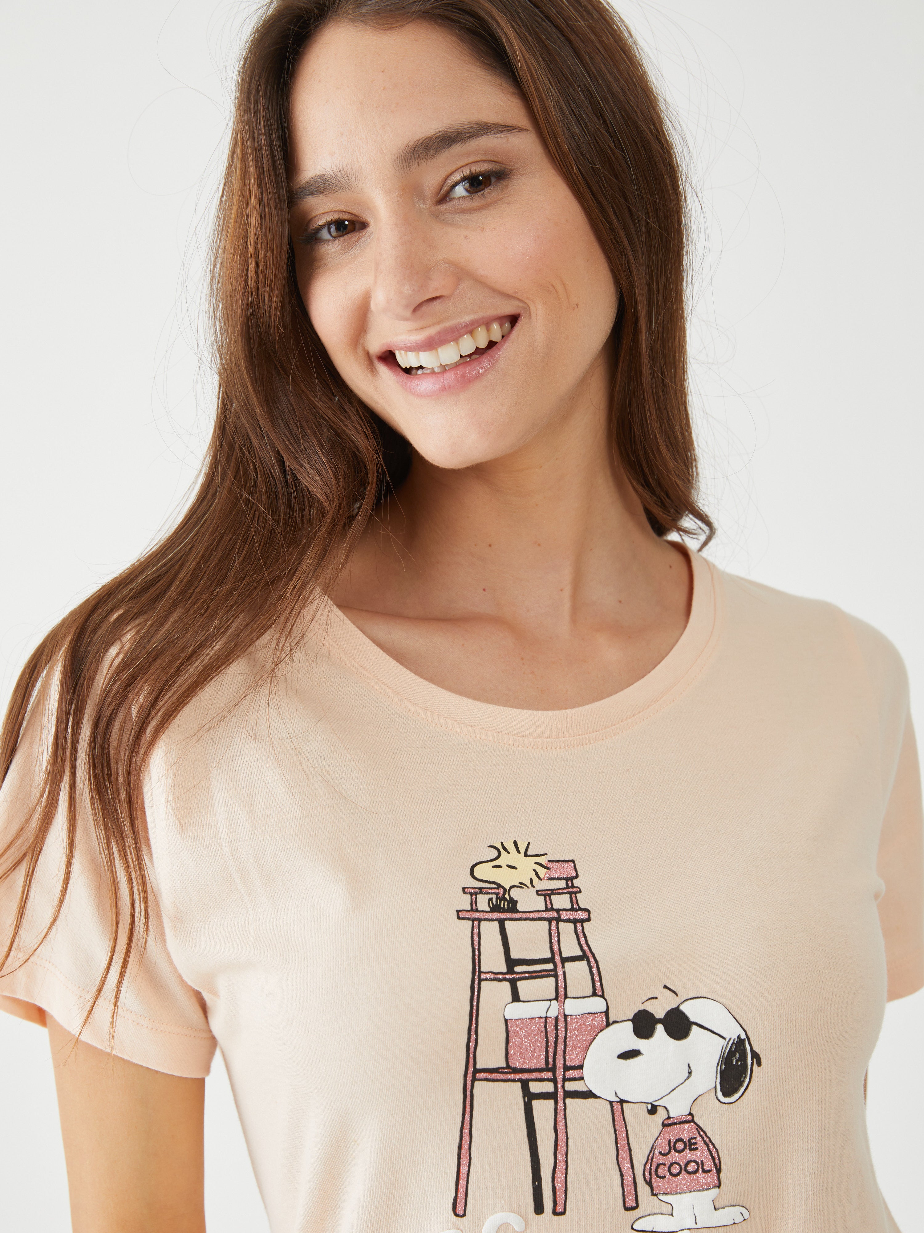 פיגמה כותנה מ.קצר- סנופי קול - אפרסק