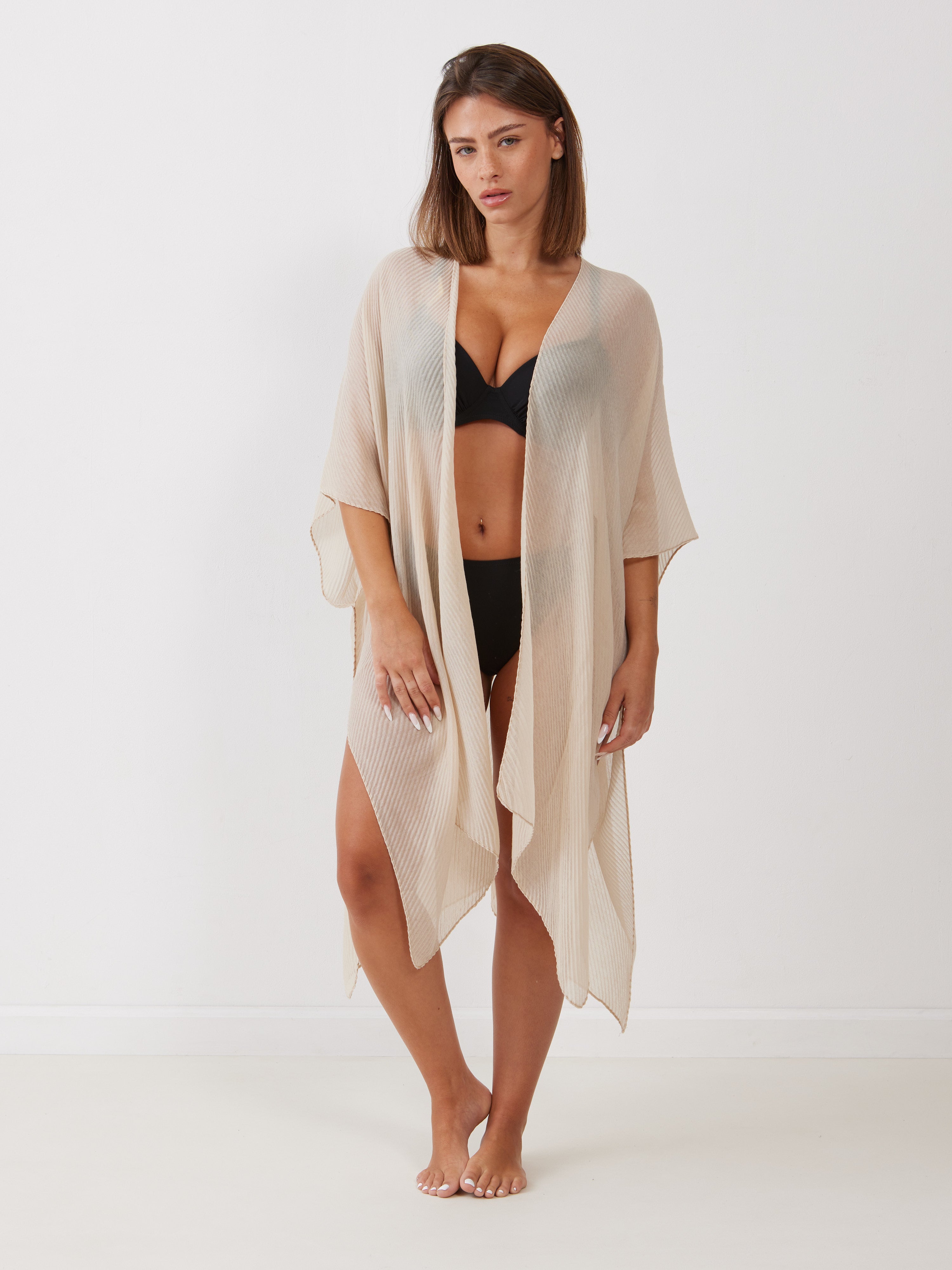 עליונית חוף פליסה פתוחה - ורוד מעושן