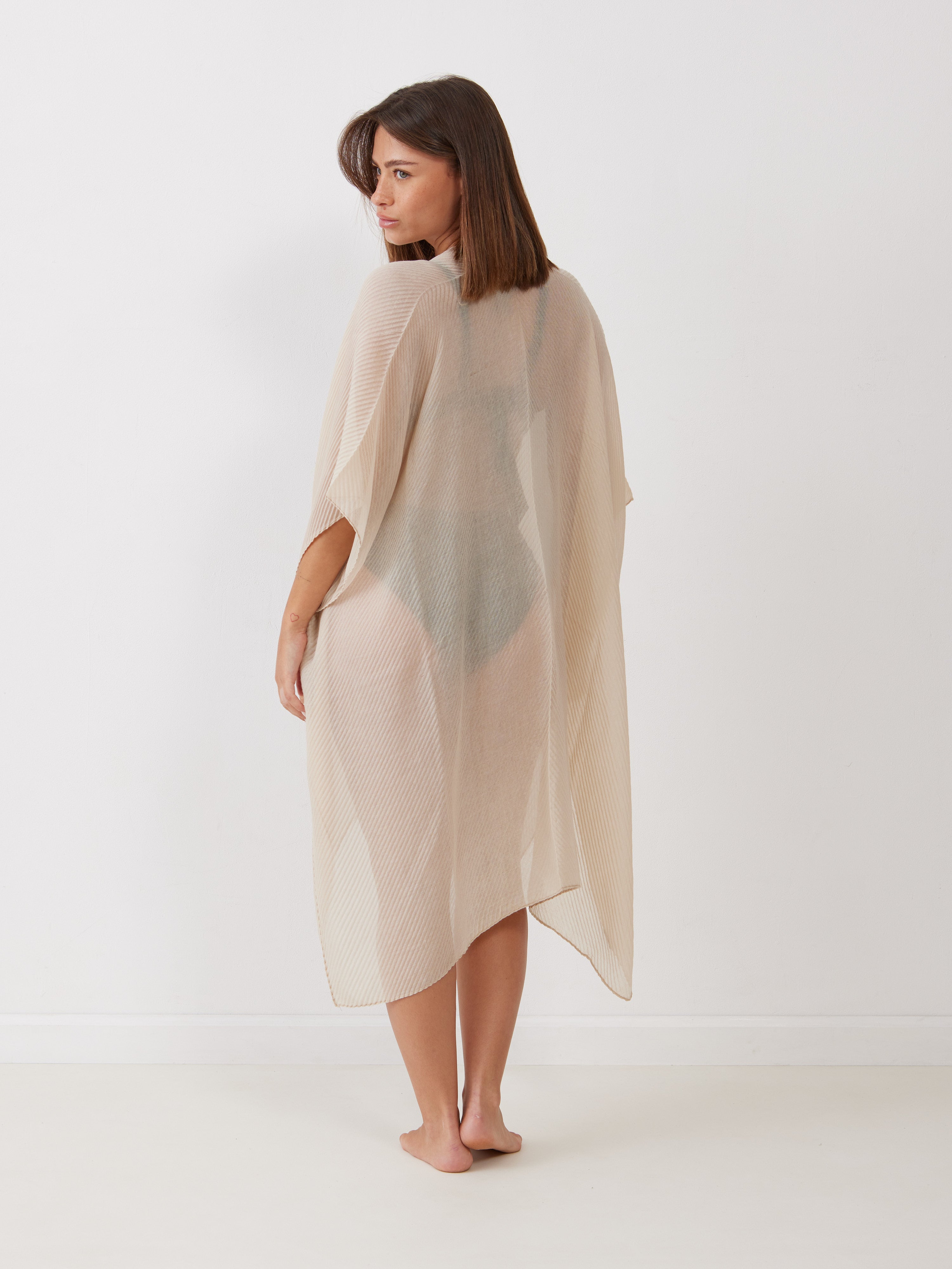 עליונית חוף פליסה פתוחה - ורוד מעושן