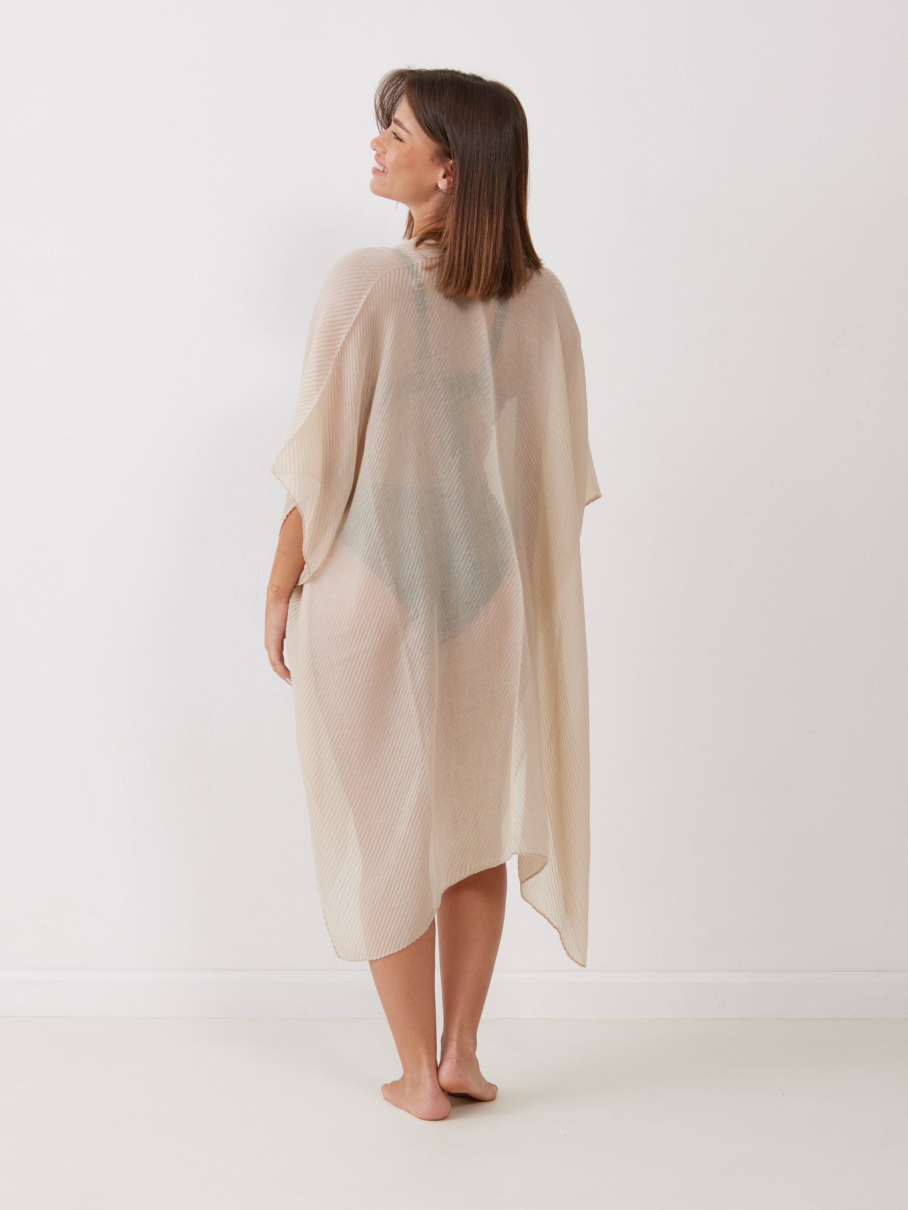 עליונית חוף פליסה פתוחה - ורוד מעושן