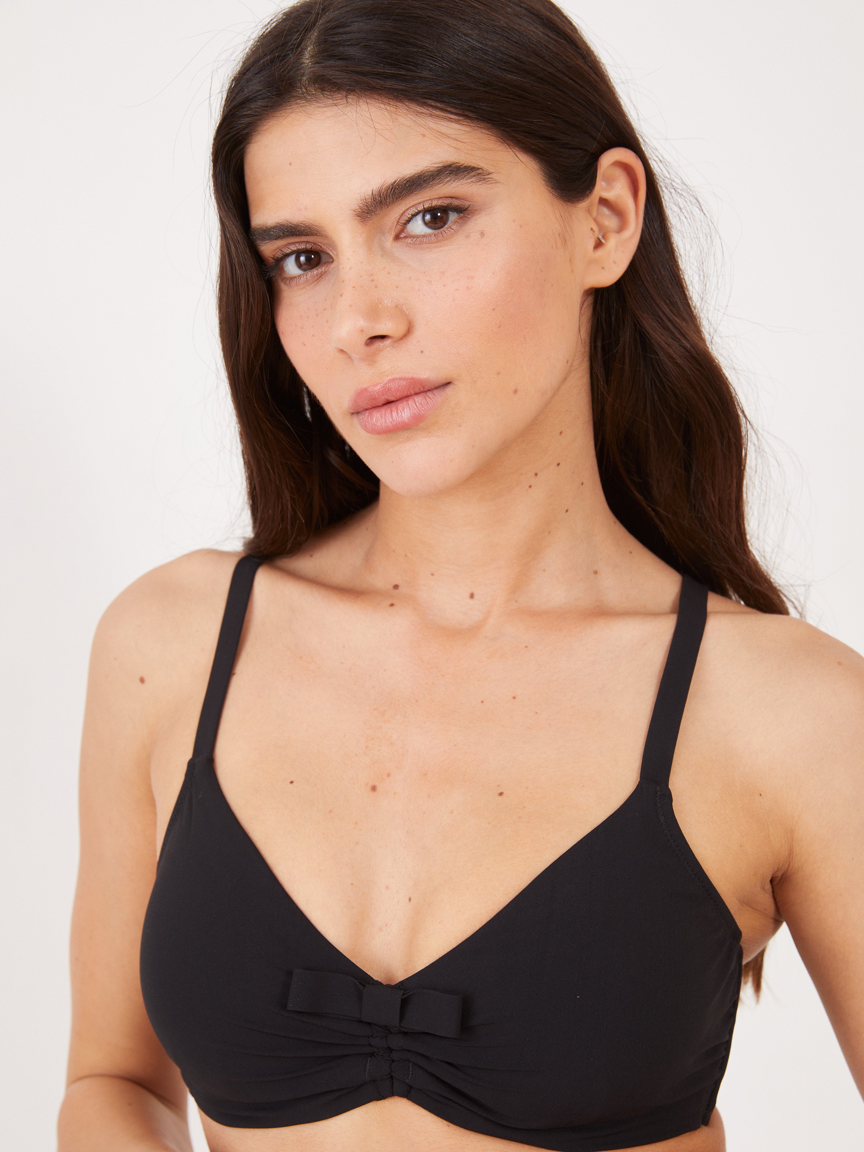 סט ביקיני פפיון - שחור