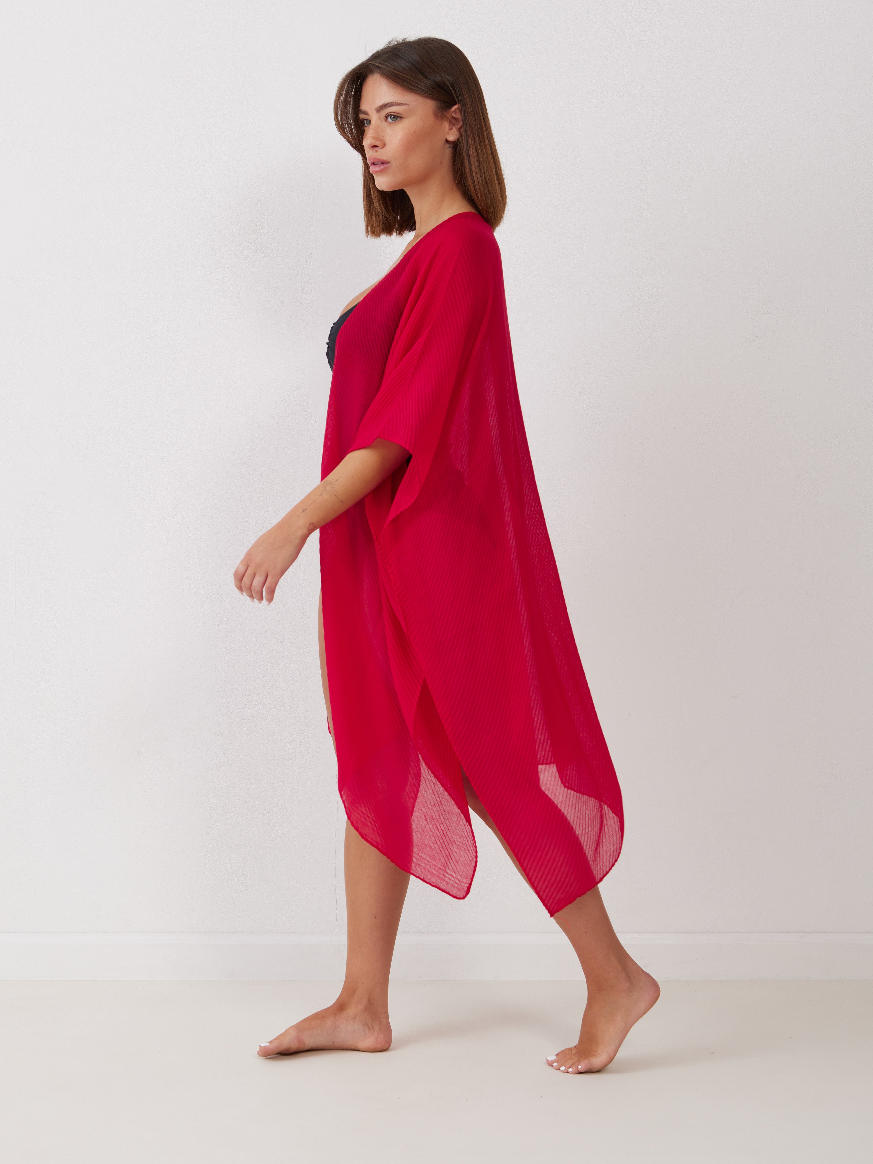 עליונית חוף פליסה פתוחה - אדום