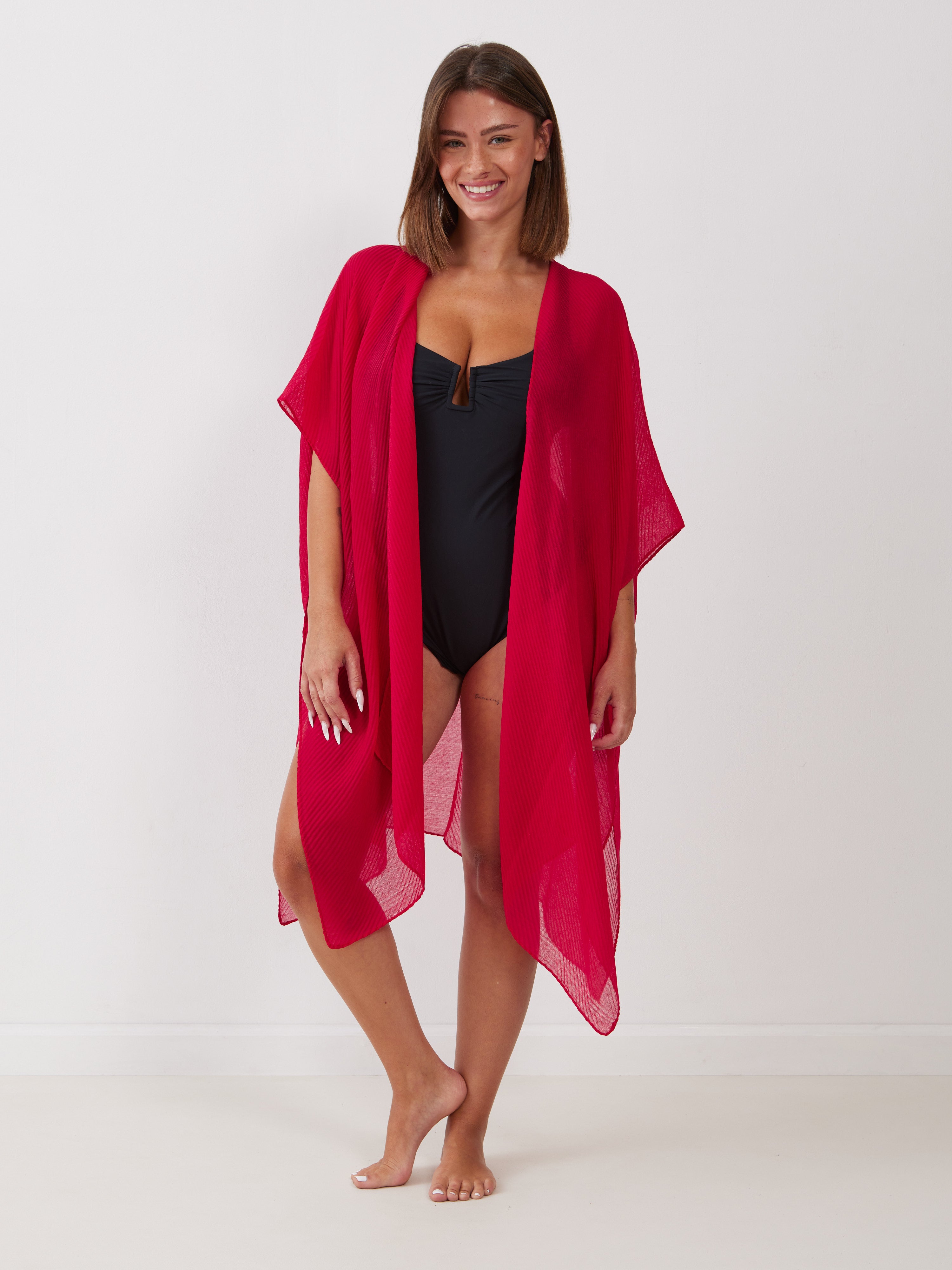 עליונית חוף פליסה פתוחה - אדום