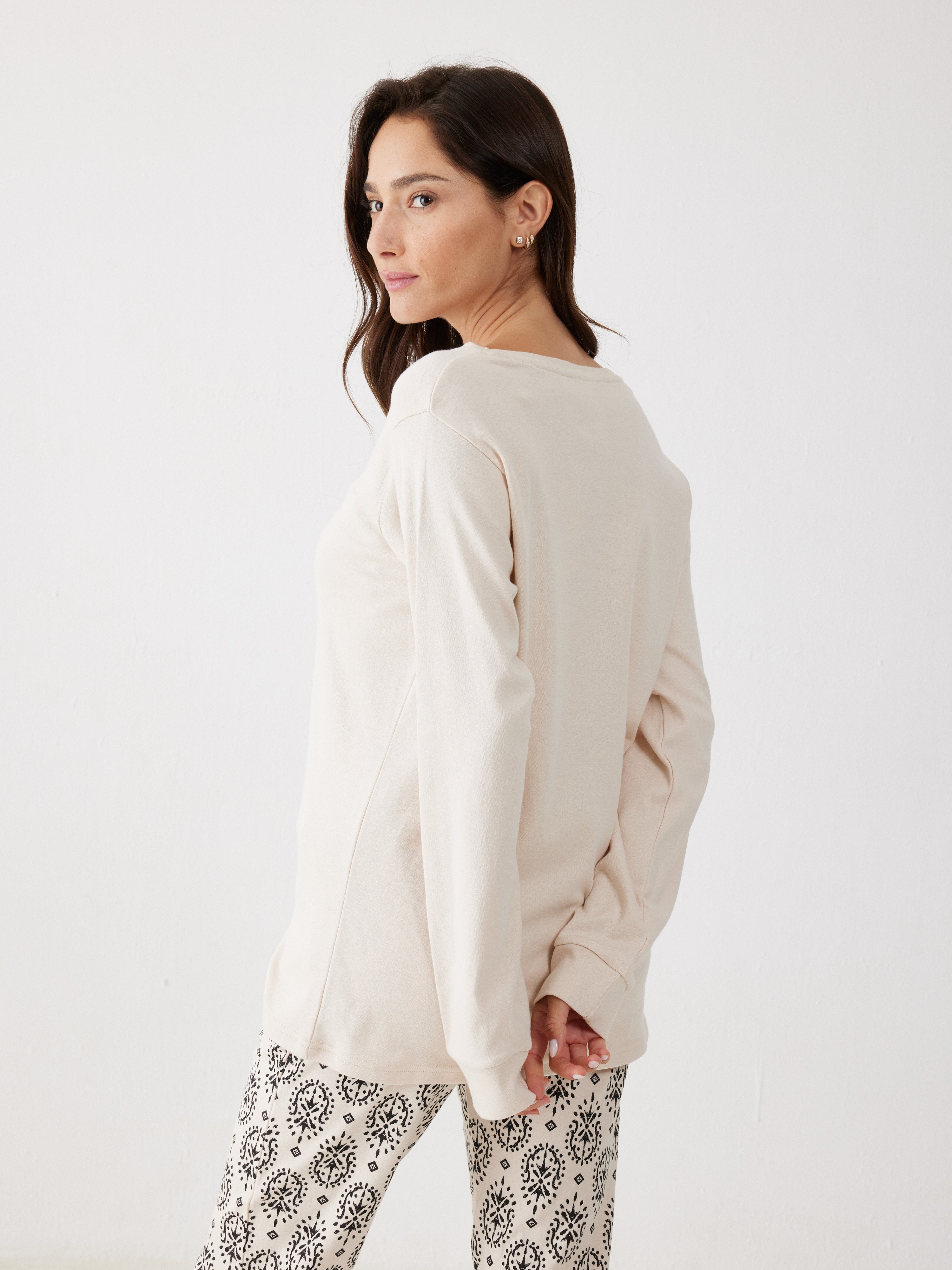 פיג'מה 100% כותנה - בז