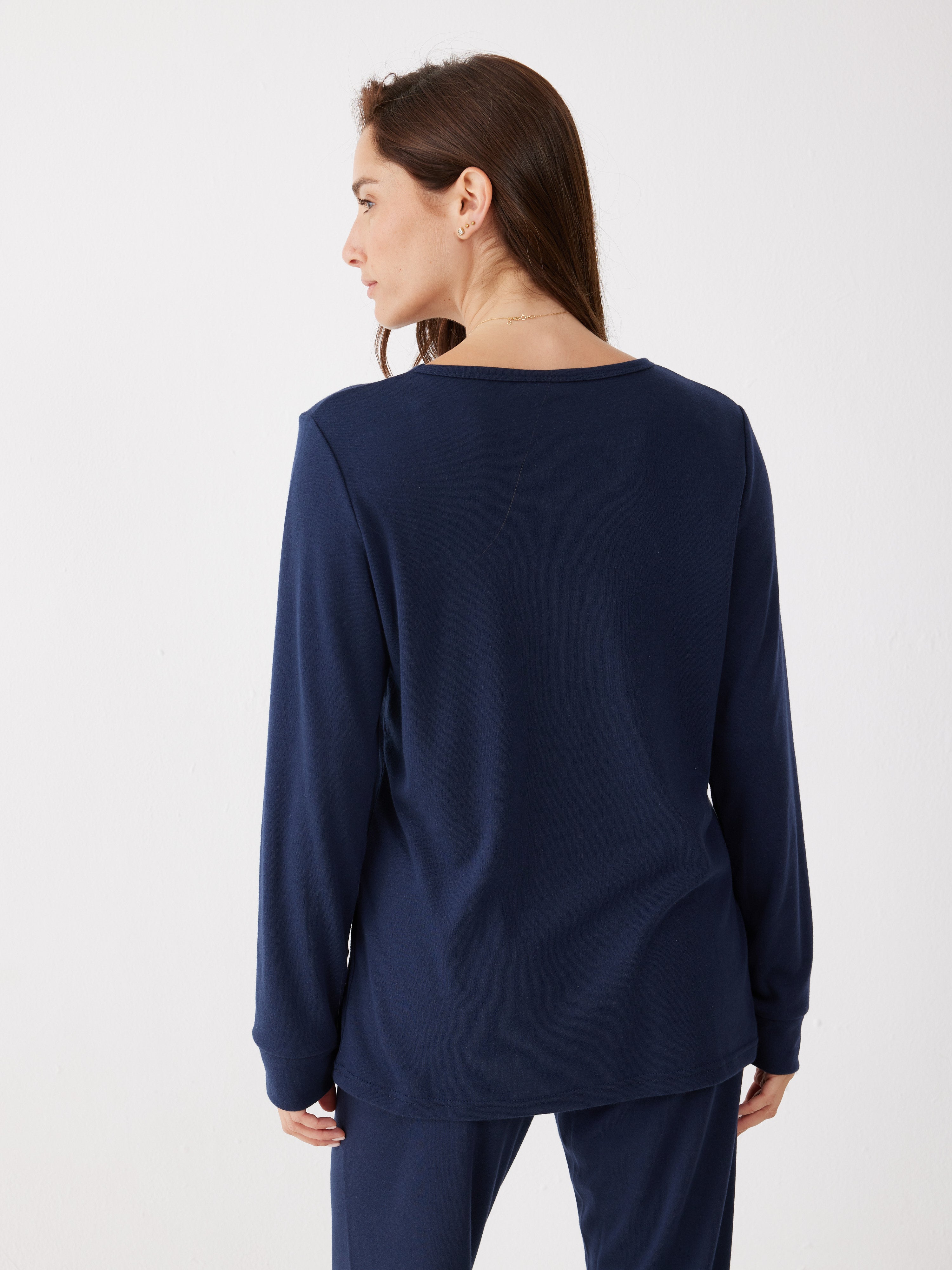 פיג'מת סנופי loving winter - כחול נייבי