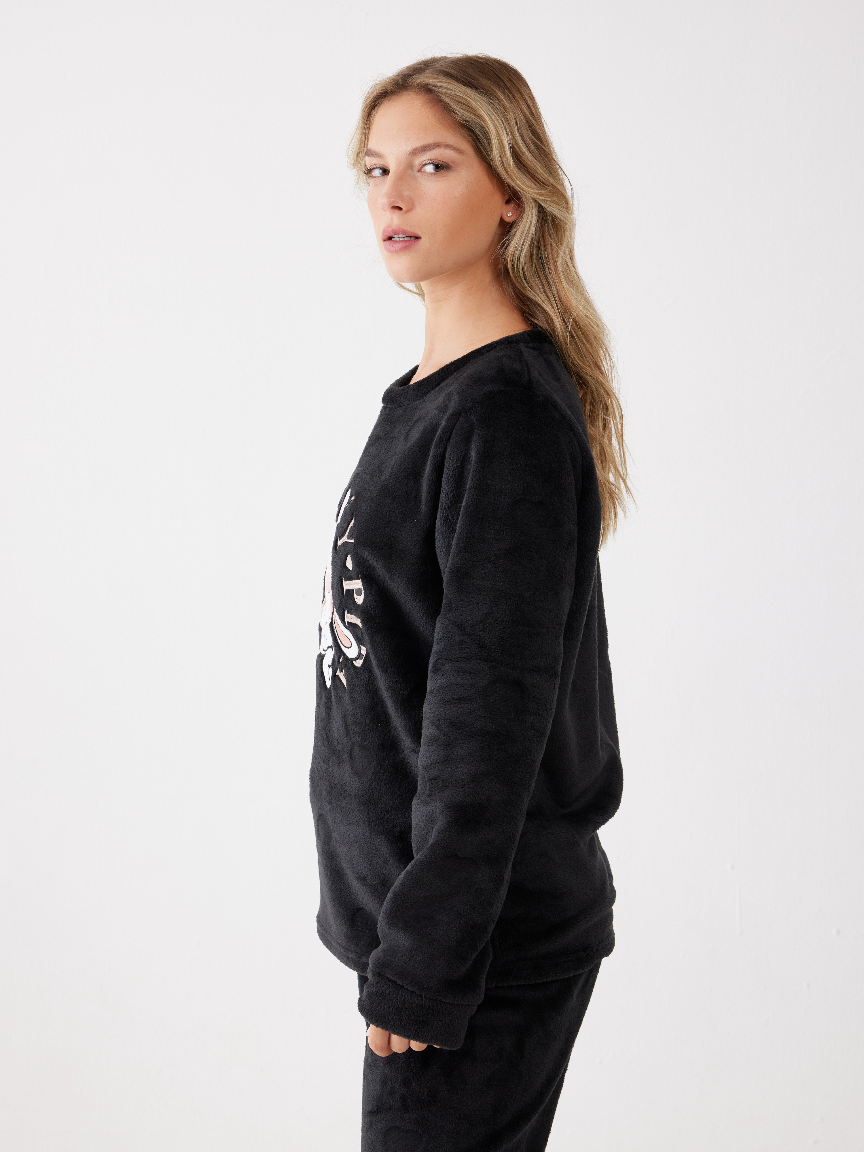 פיג'מה פיפה פלאפי - שחור