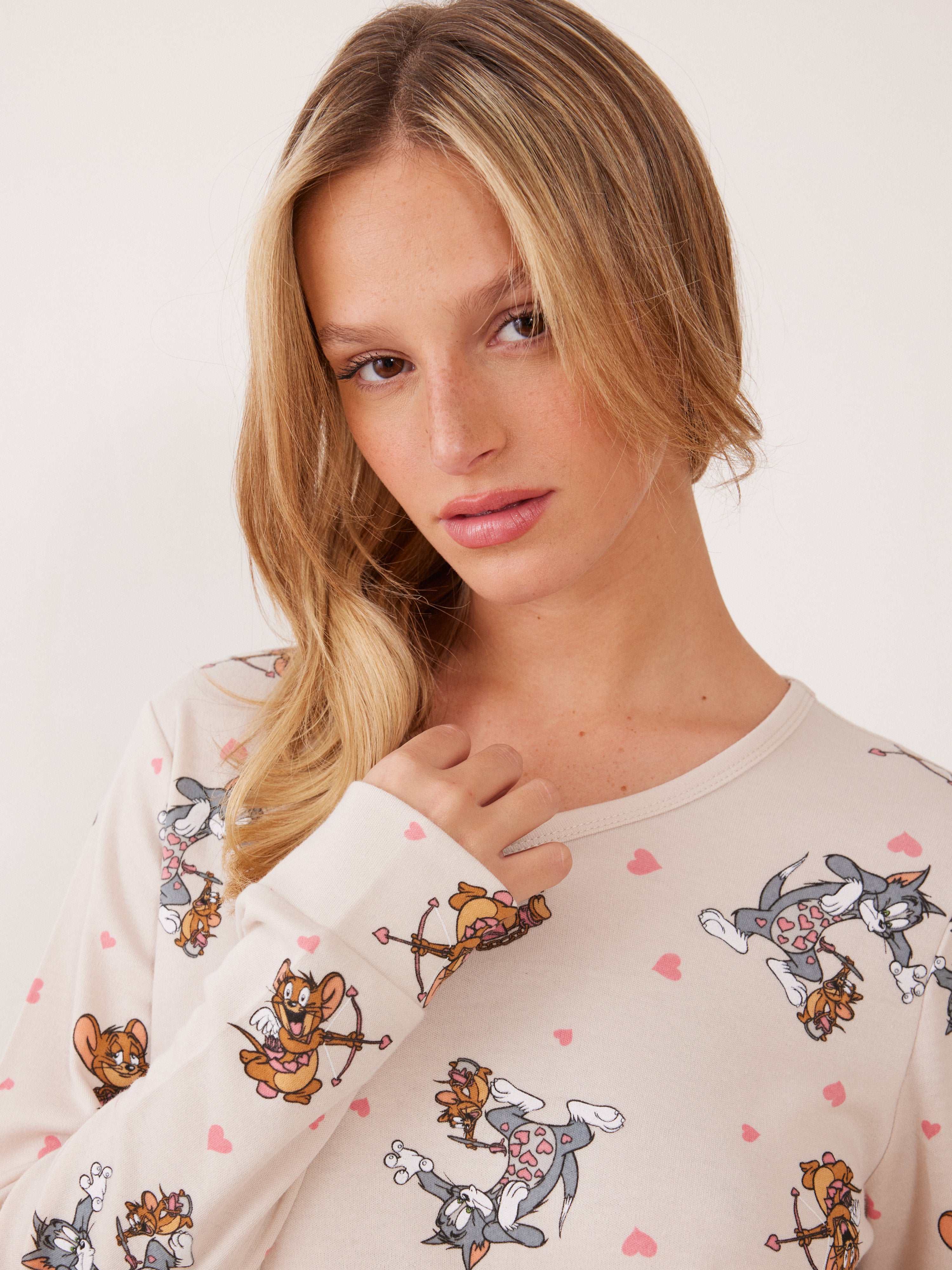 פיג'מה אינטרלוק TOM&JERRY - בז