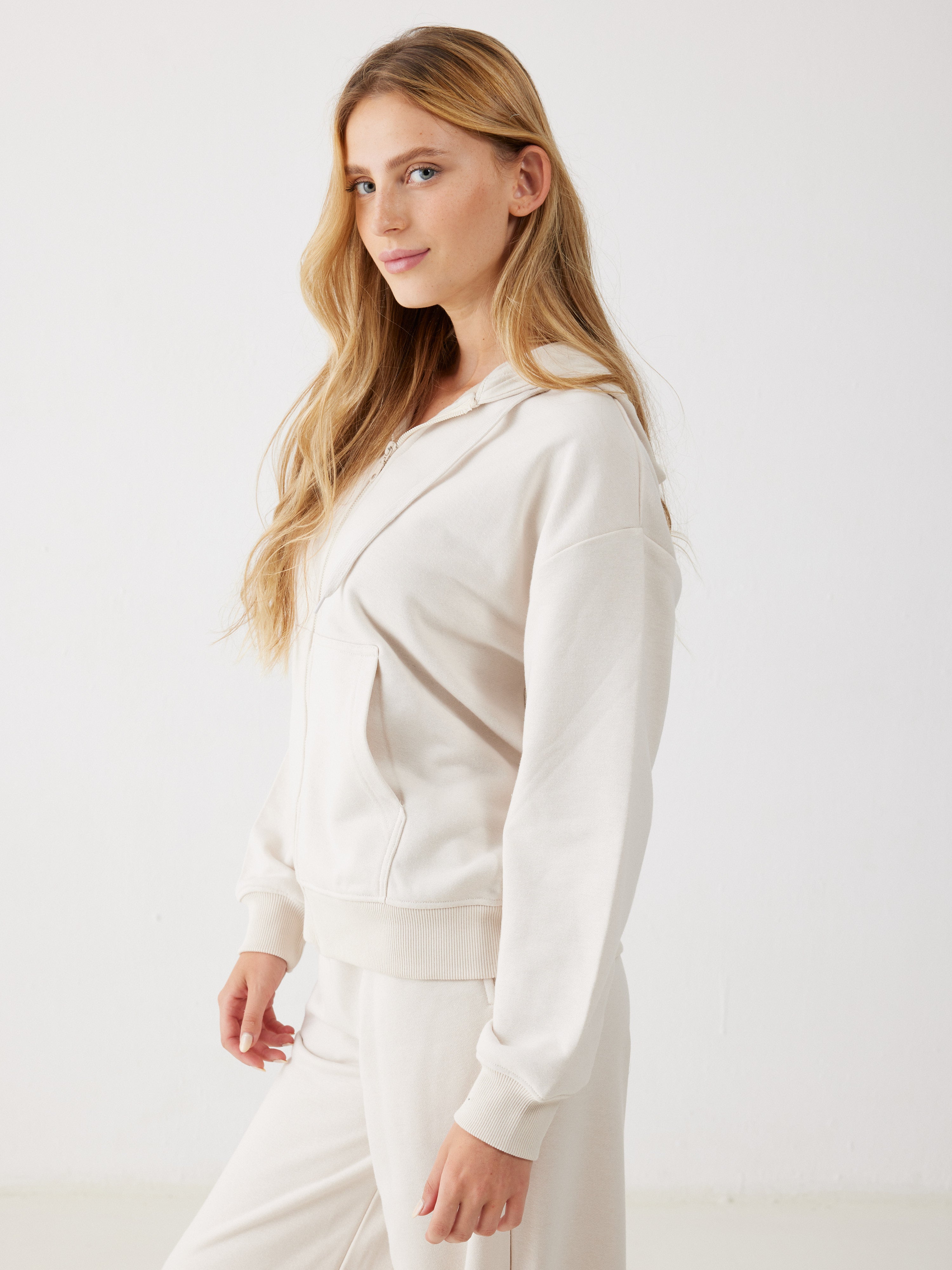 חליפת פנאי פרנץ' טרי - אבן