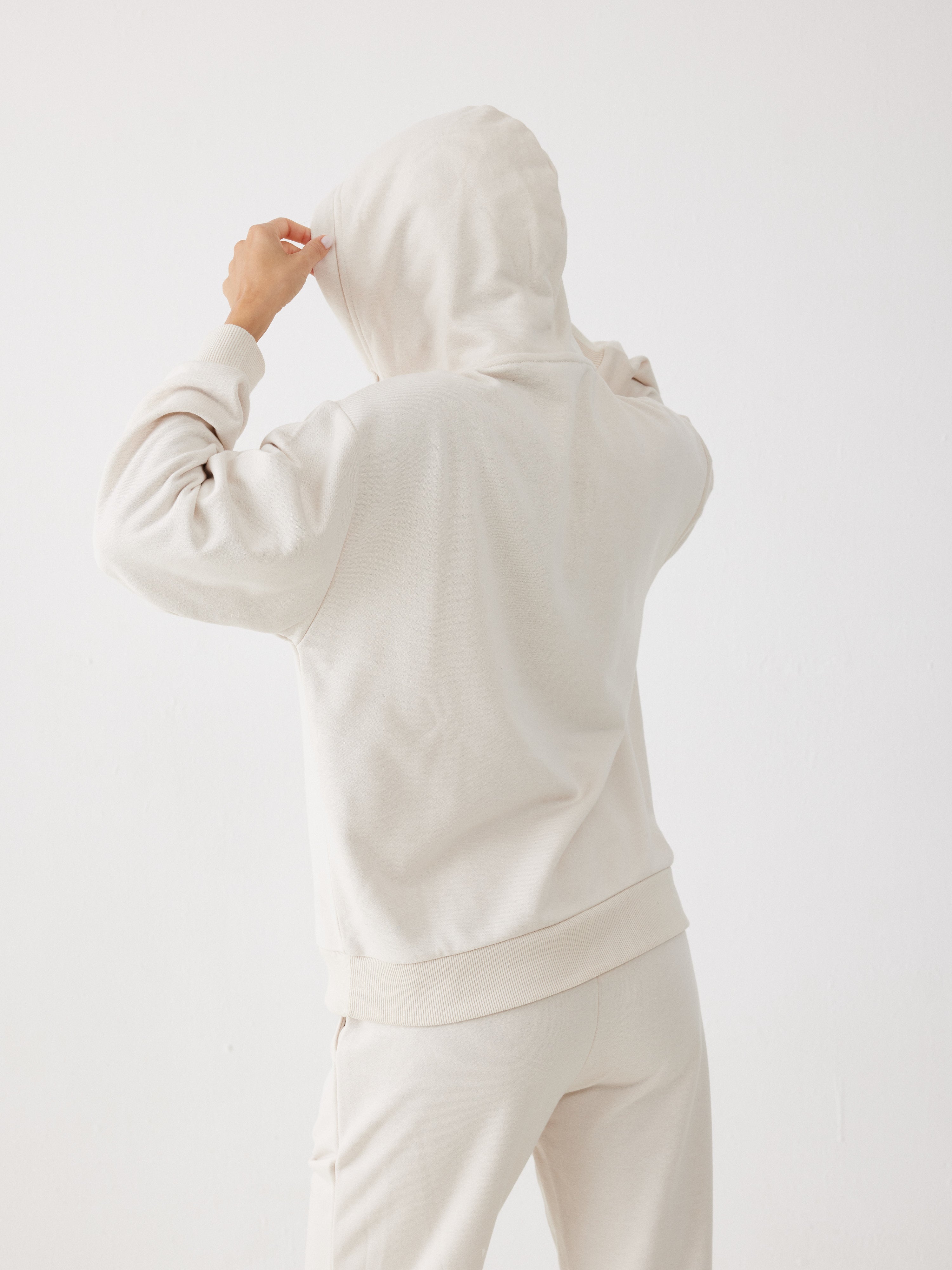 חליפת פנאי קפוצ'ון פרנץ' טרי - אבן