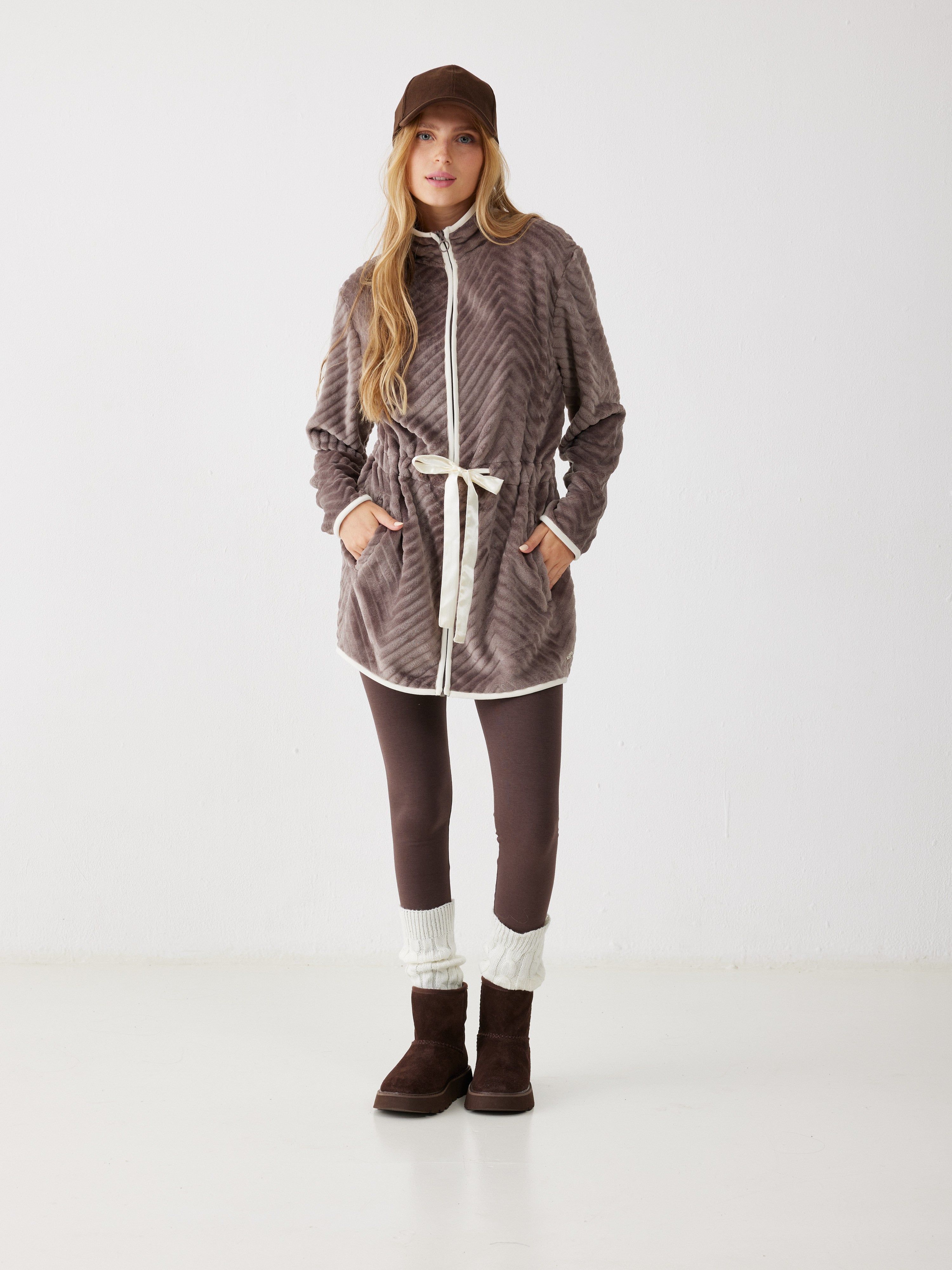 ג'קט פלאפי - חום