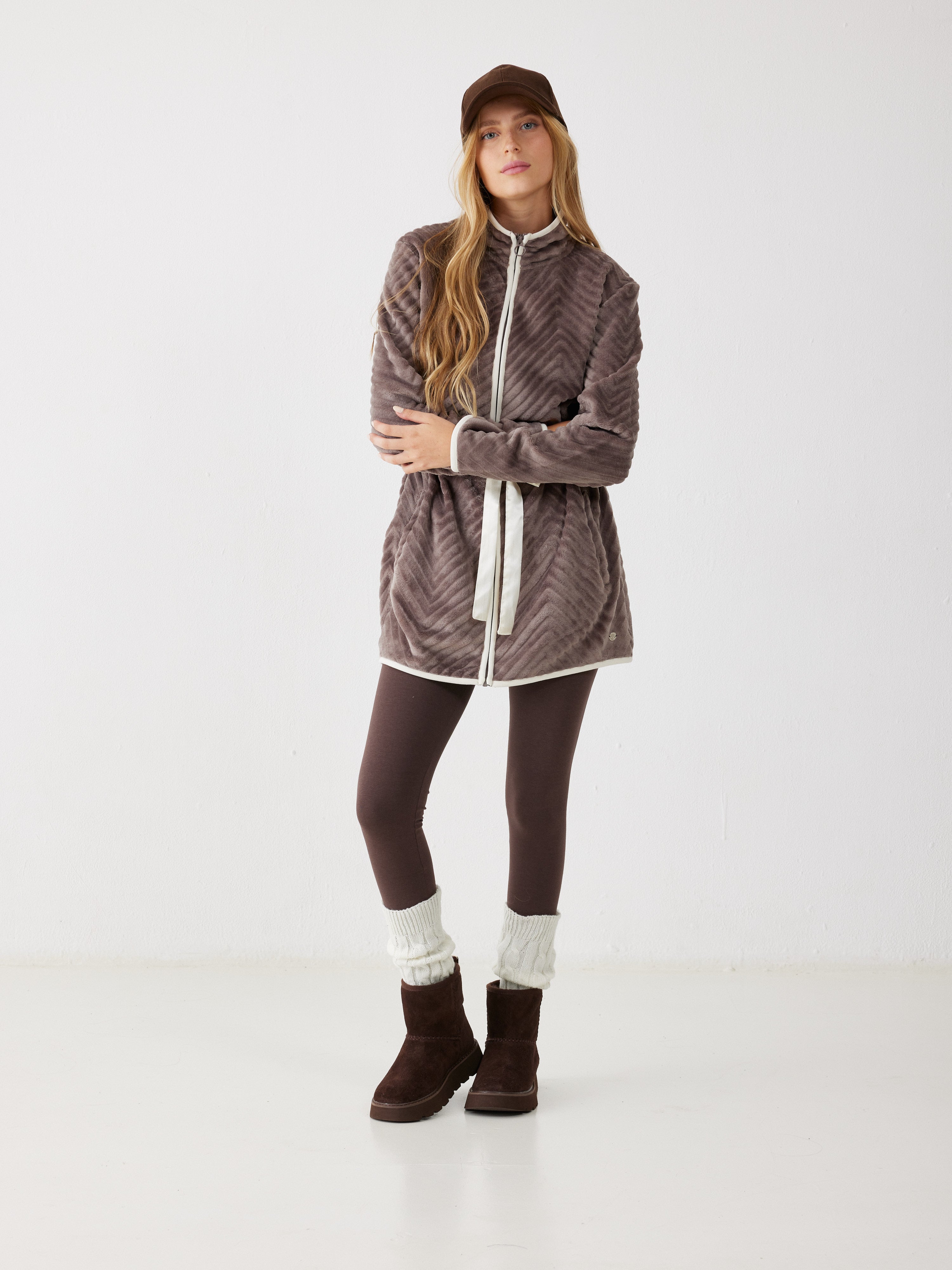 ג'קט פלאפי - חום