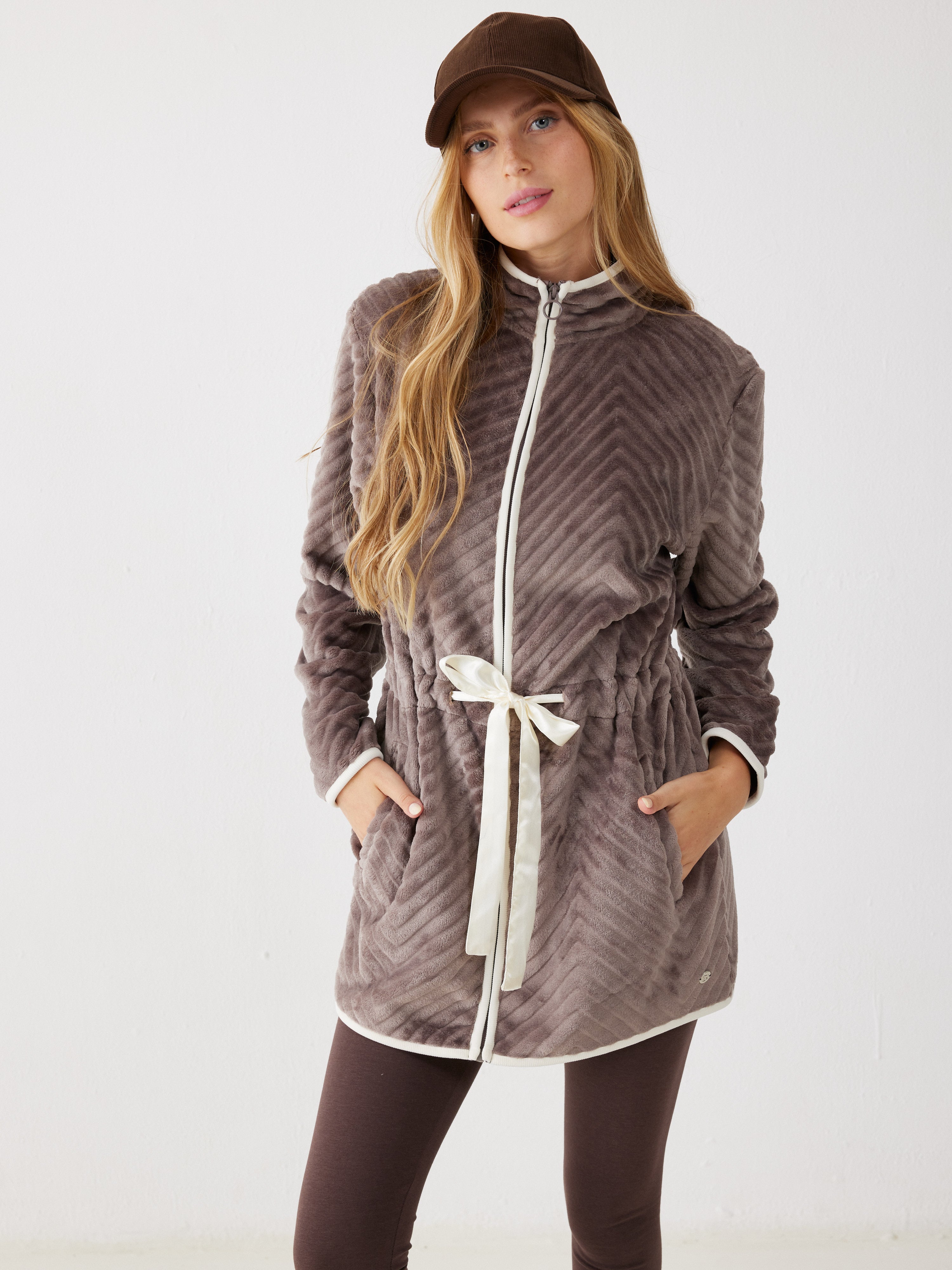 ג'קט פלאפי - חום