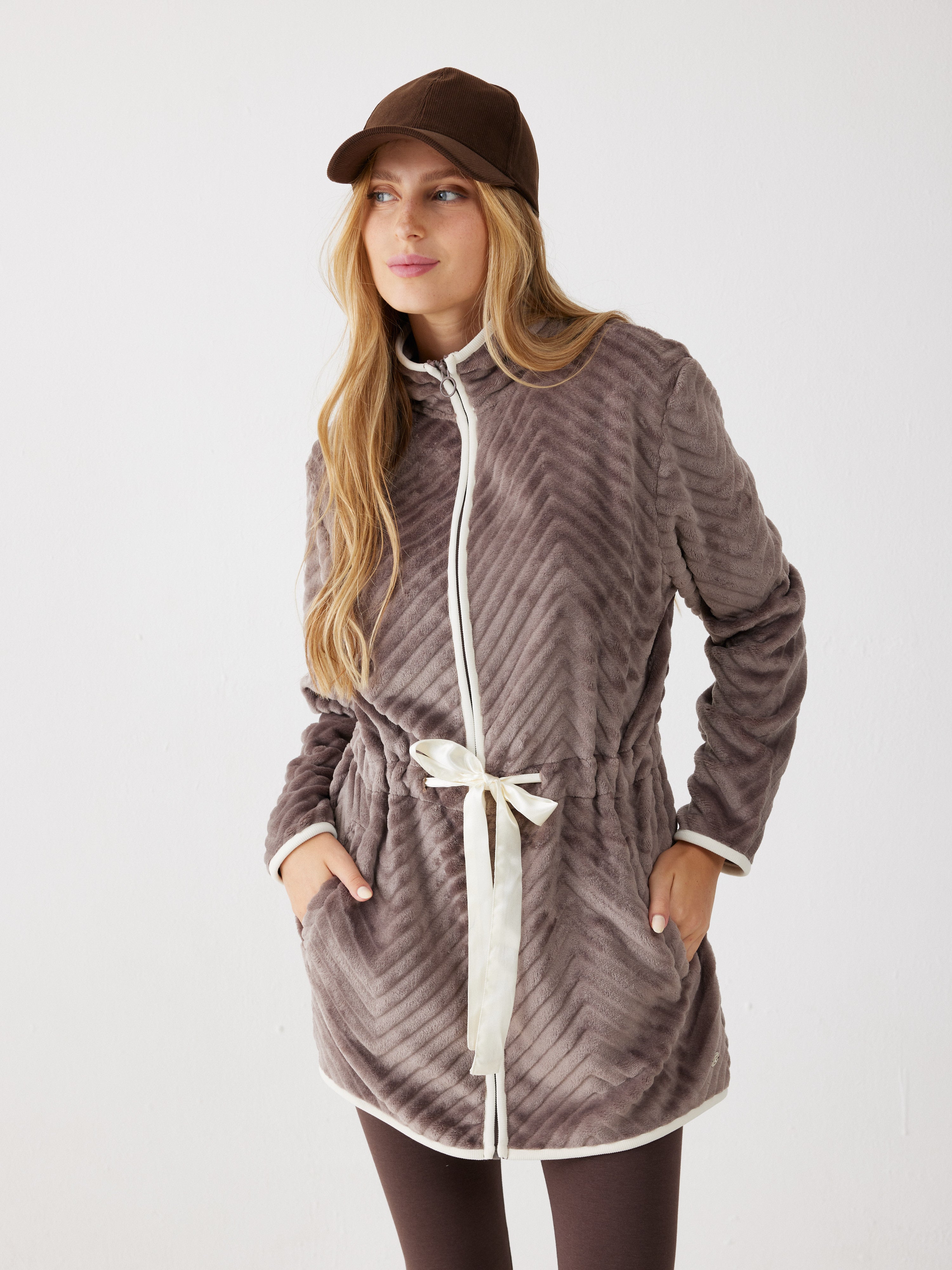 ג'קט פלאפי - חום