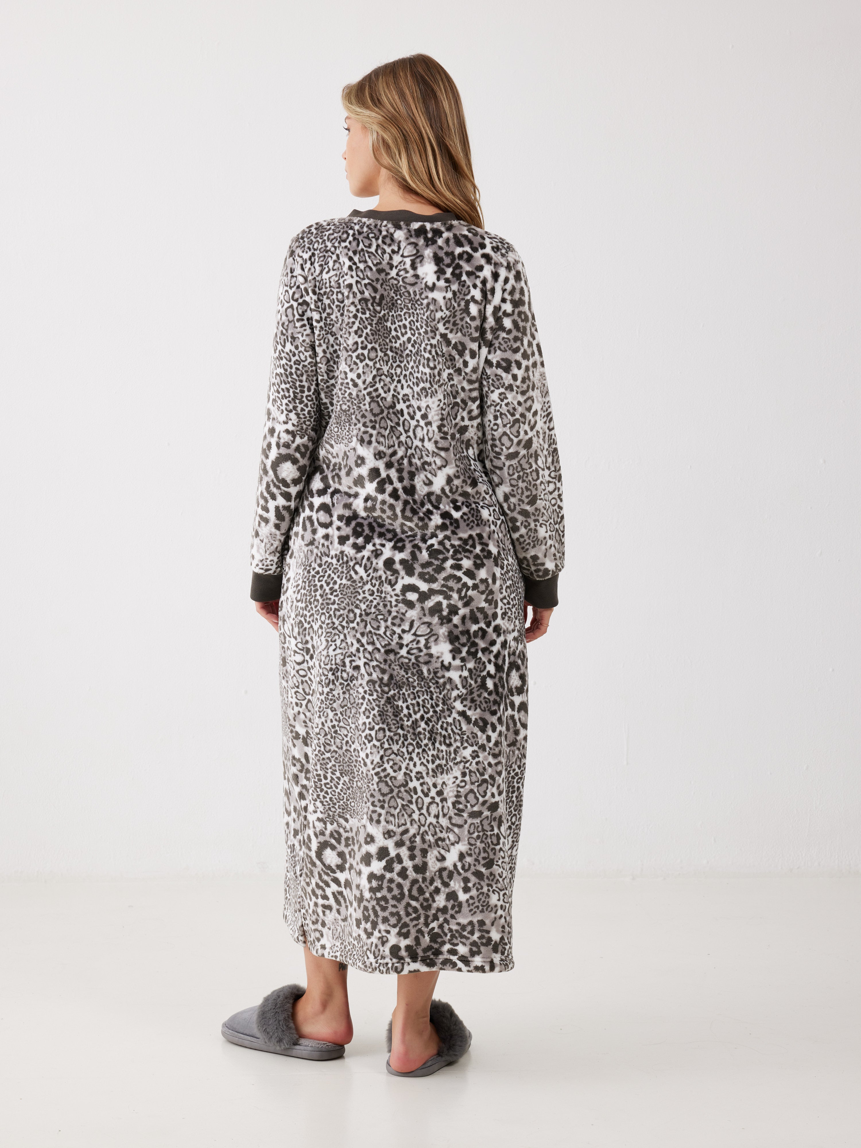 כותונת מנומרת פלאפי - אפור