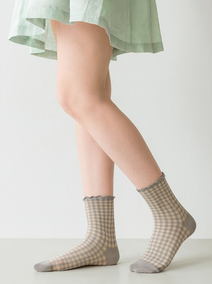 גרבי חצי דמקה 2 זוגות - אפור