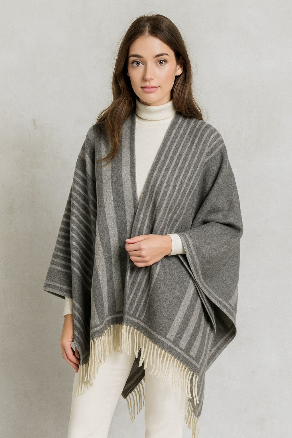 עליונית פסים - אפור