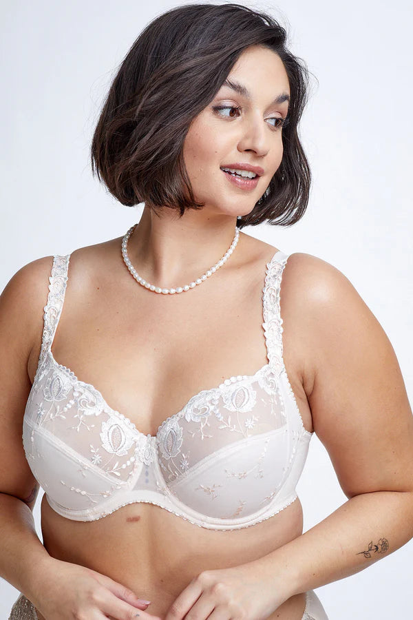 חזיית תחרה ללא ריפוד למידות גדולות - ורוד