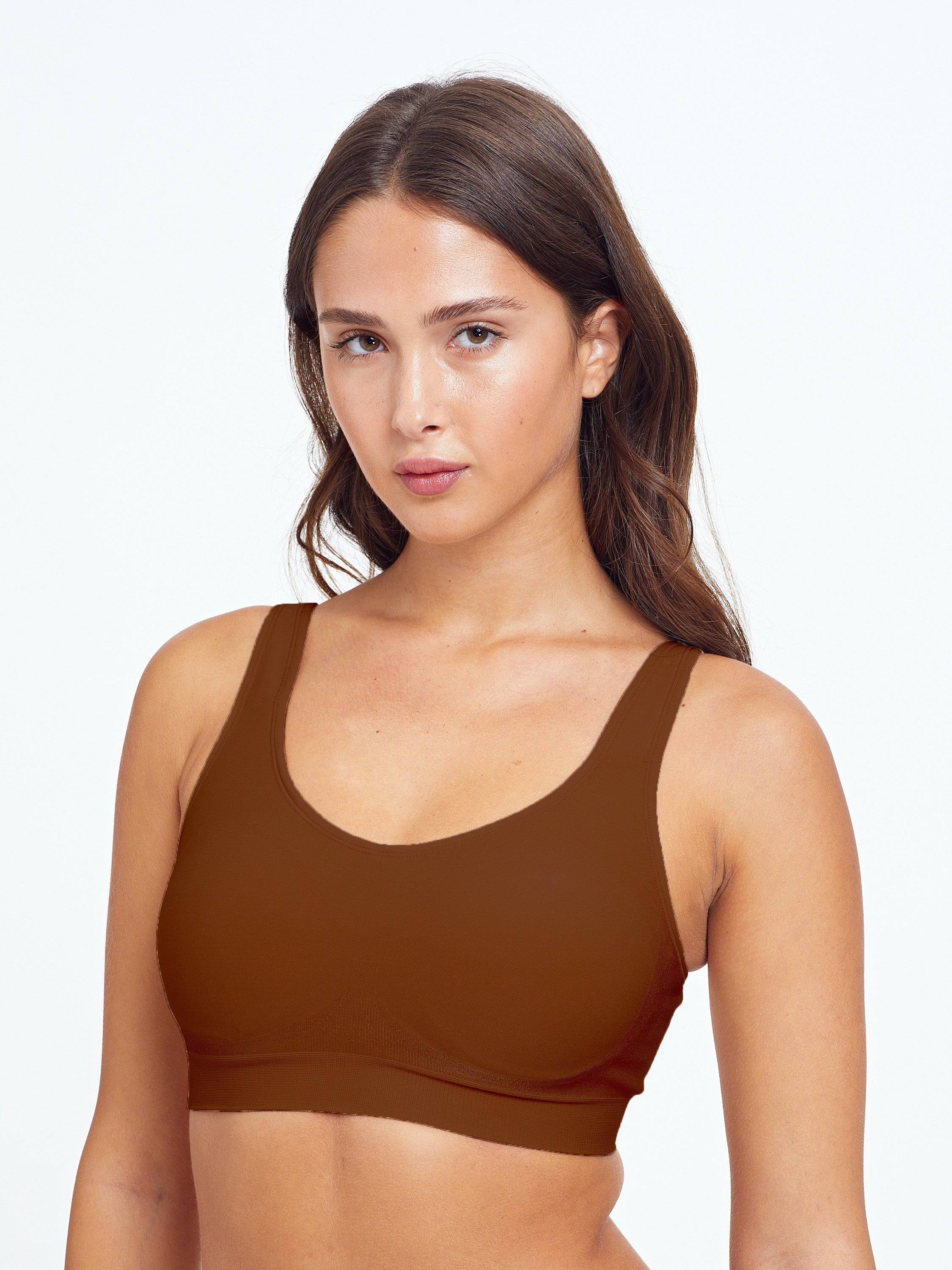 חזיית טופ סימלס - חום