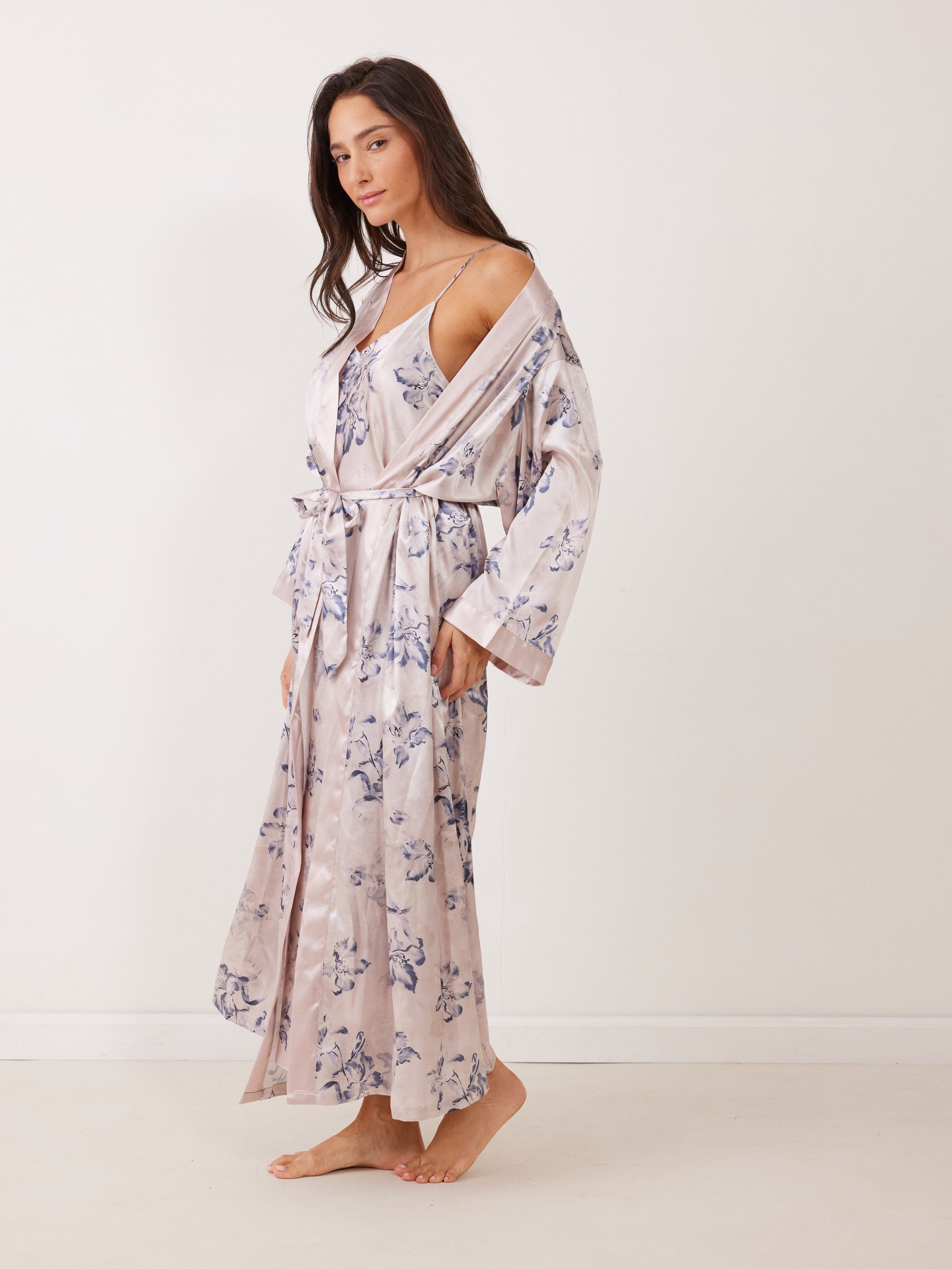 חלוק מקסי מודפס - ניוד