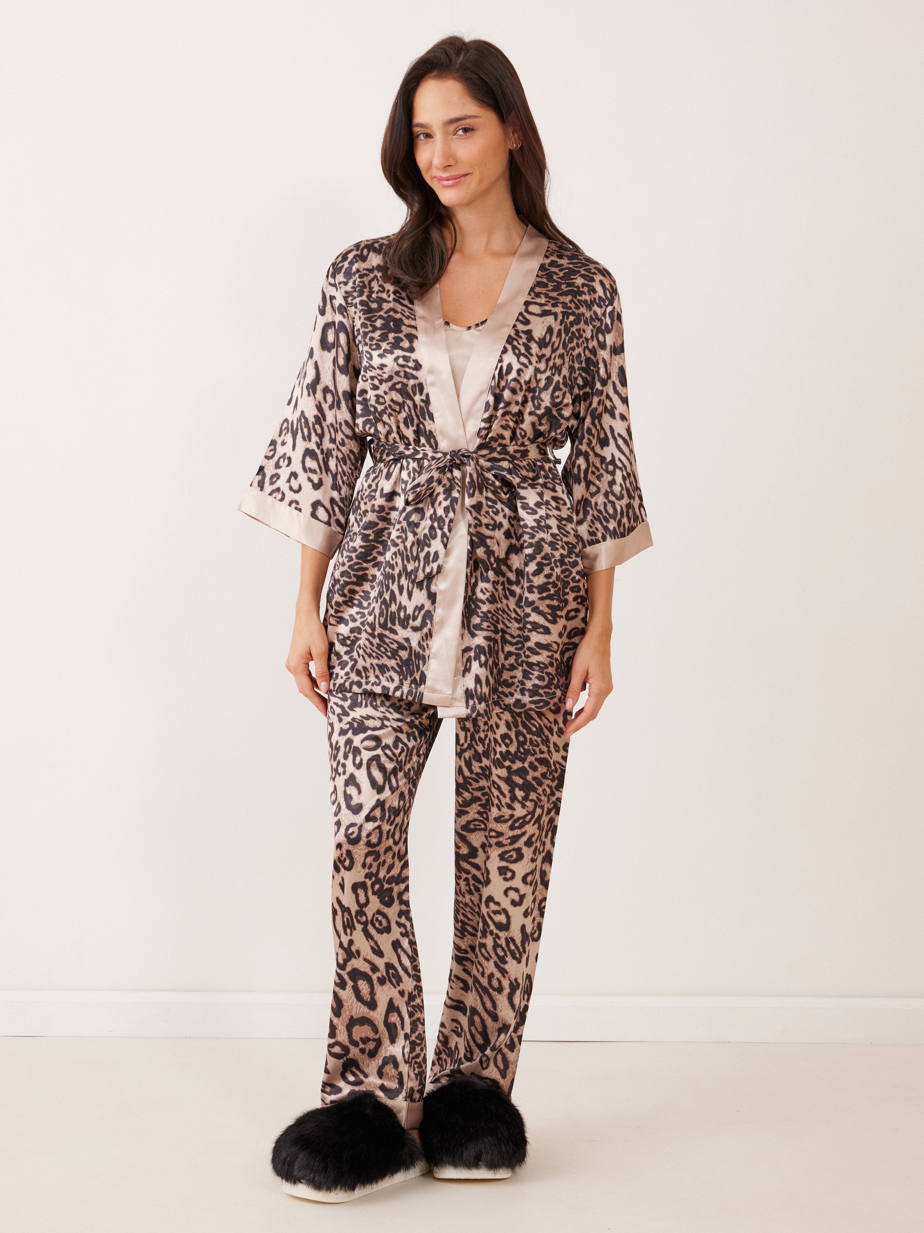 חליפת קימנו 3 חלקים מודפס - מנומר