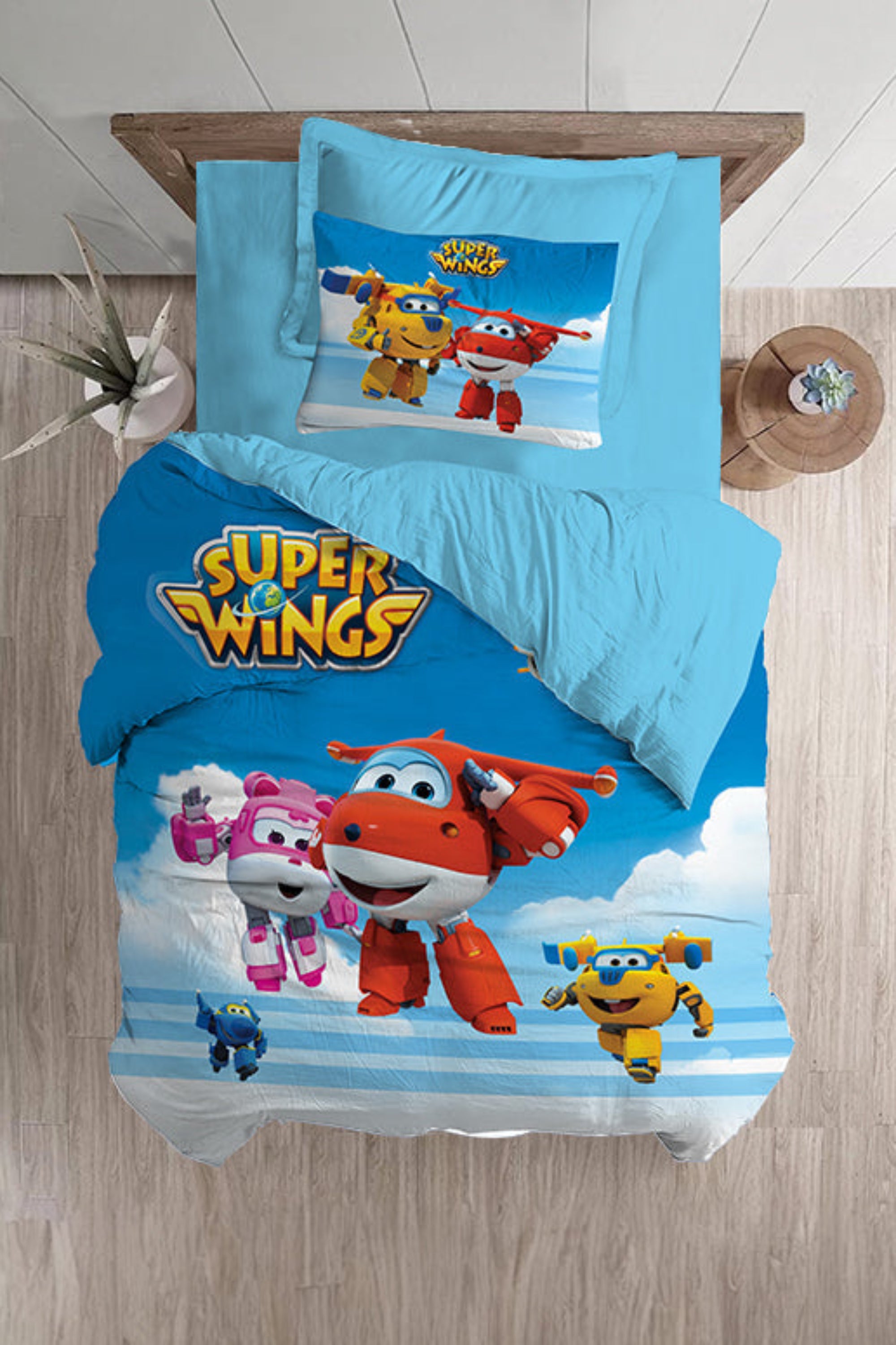סט מצעי ילדים, מטוסי על בשמיים