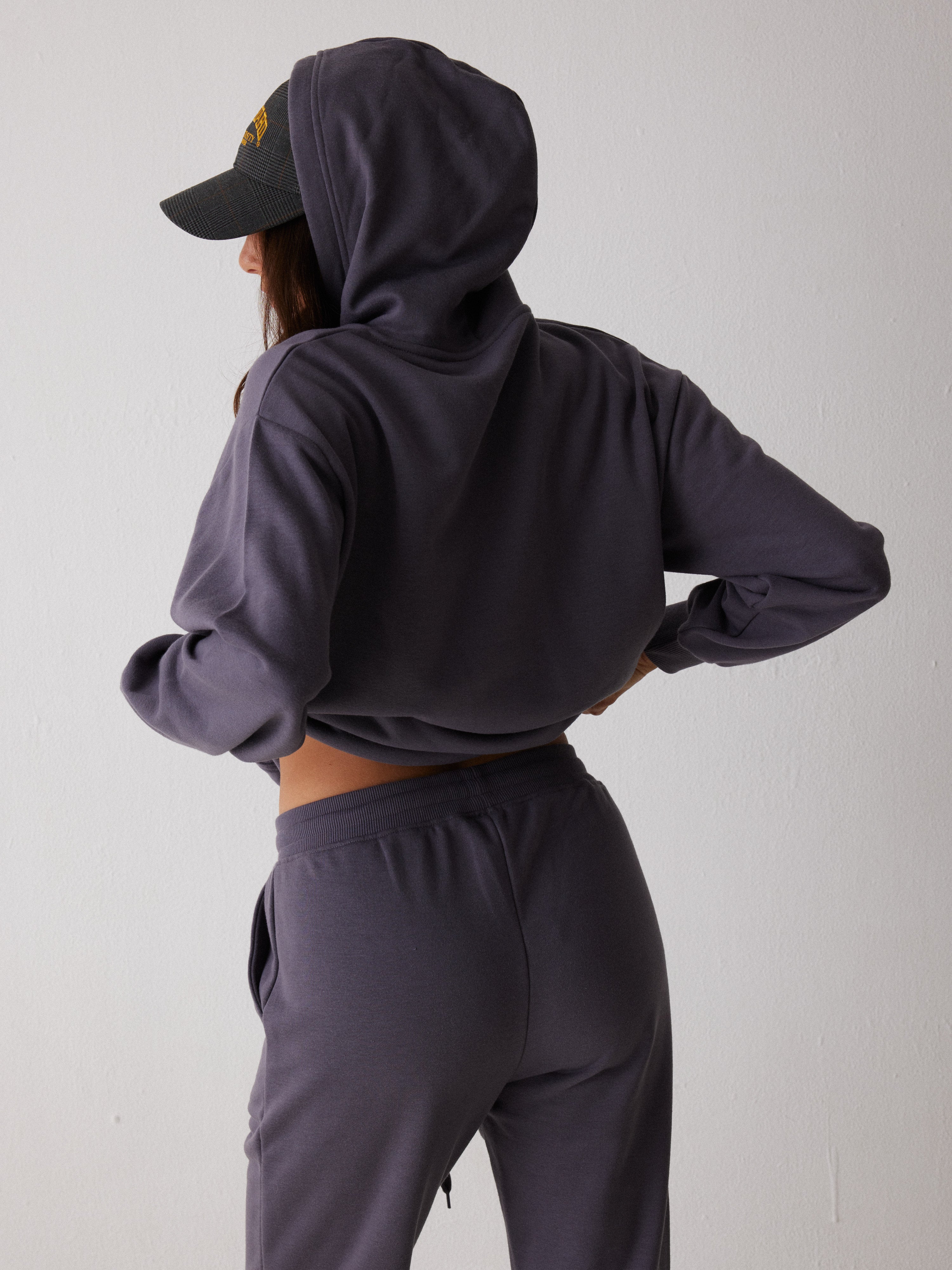 חליפת פנאי קפוצ'ון פרנץ' טרי - סגול