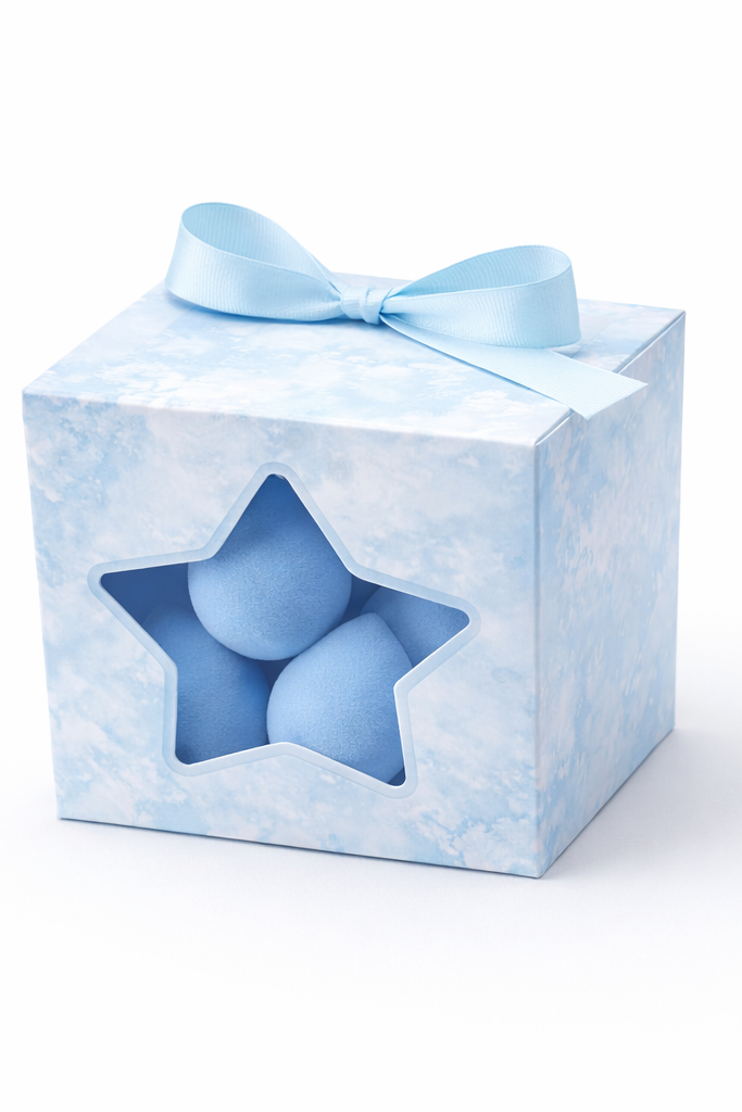 מארז 12 ספוגיות איפור - צבע יינתן לפי מלאי זמין