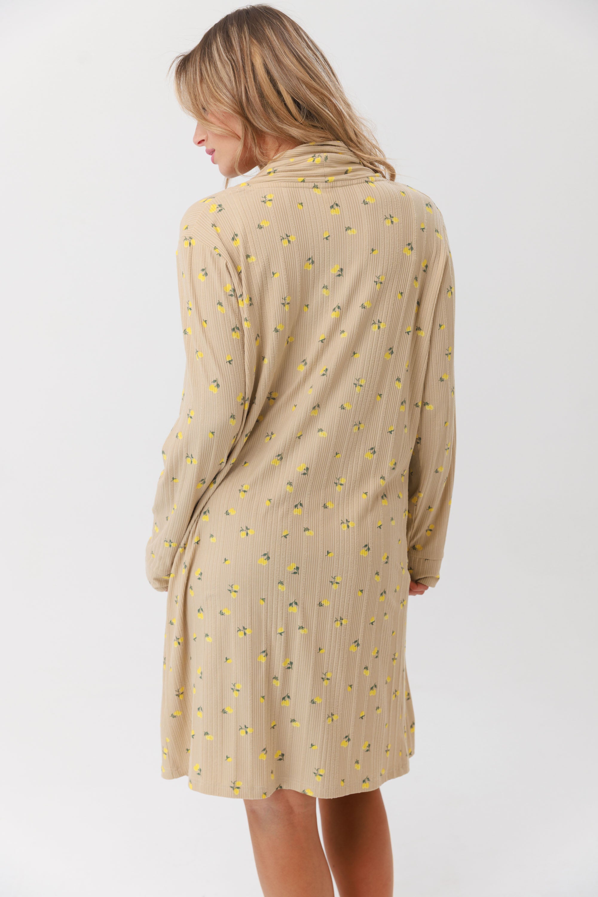 סט חלוק+כותונת יאמי לוקס - קפה