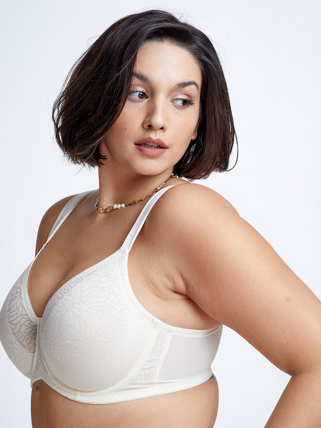 חזיית מינימייזר למידות גדולות REDUCTION - אייבורי