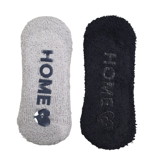 2 זוגות גרבי פלאפי עם עיטור לב ♥️