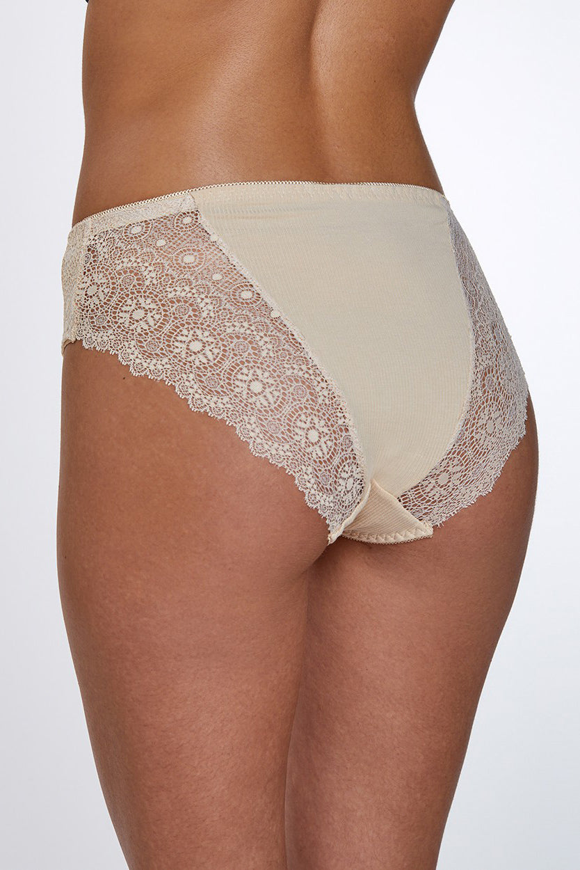 תחתוני lace Maxi -בז