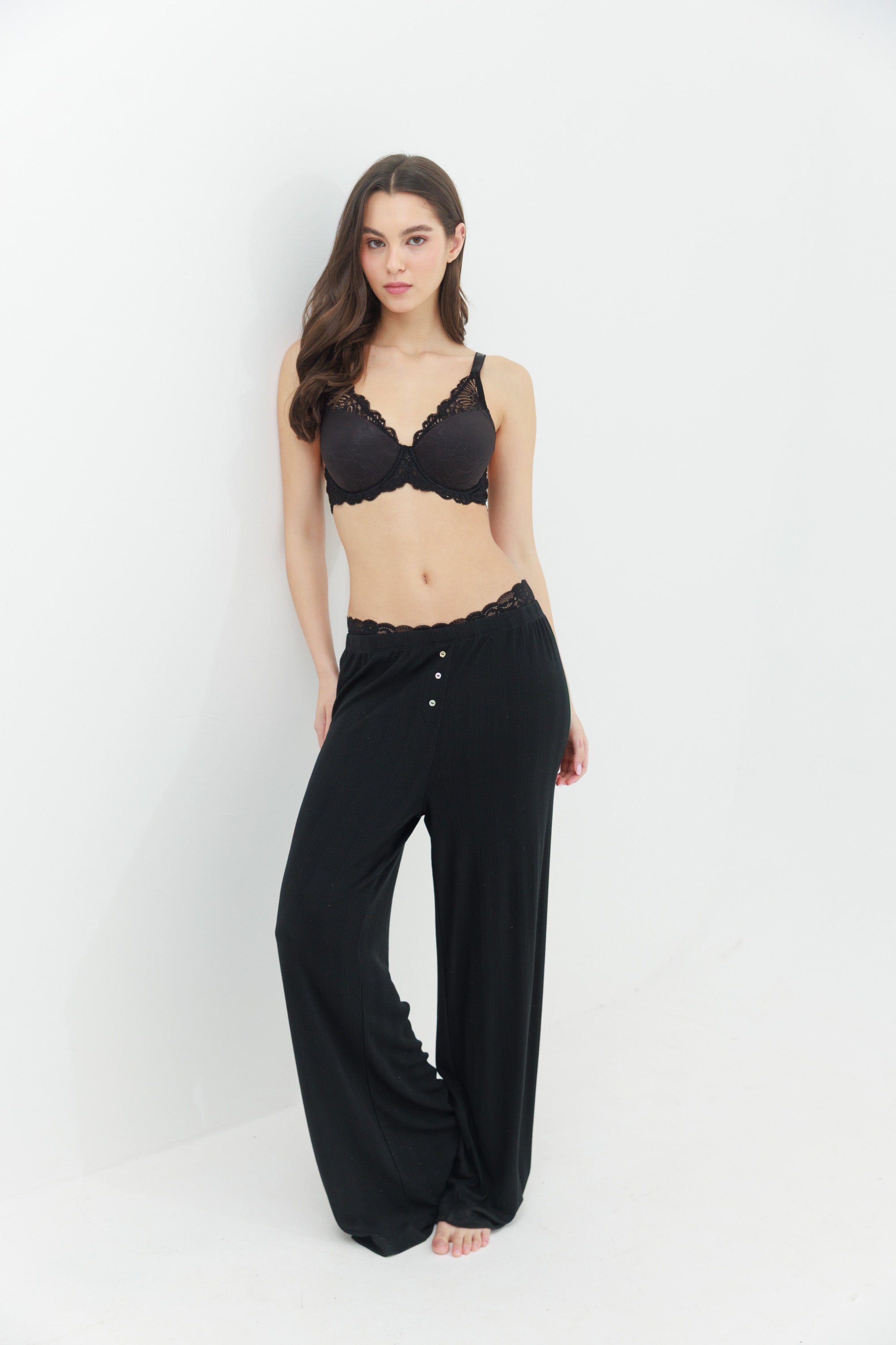 CELINE Padded Bra שחור - חזייה בריפוד קל