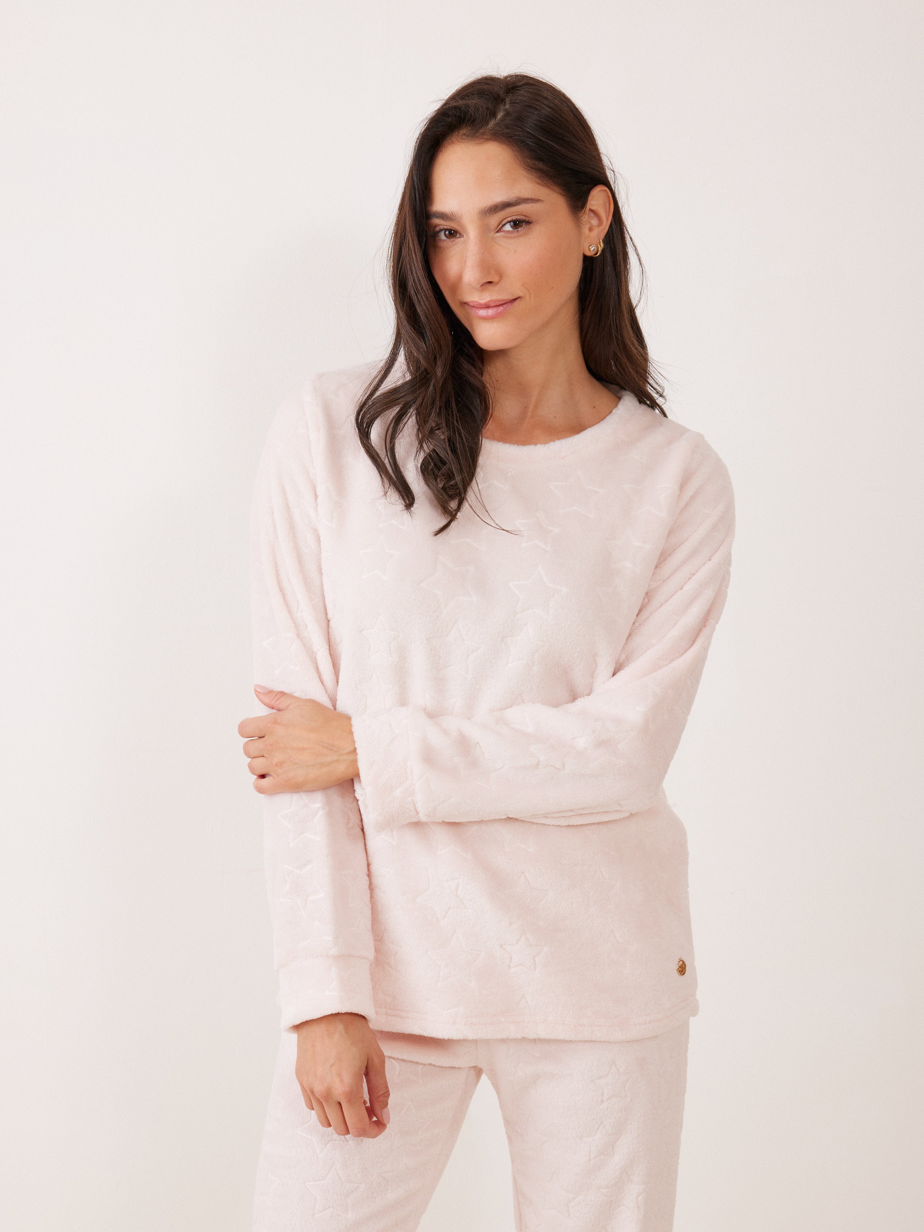 פיג`מה כוכבים פלאפי - ורוד