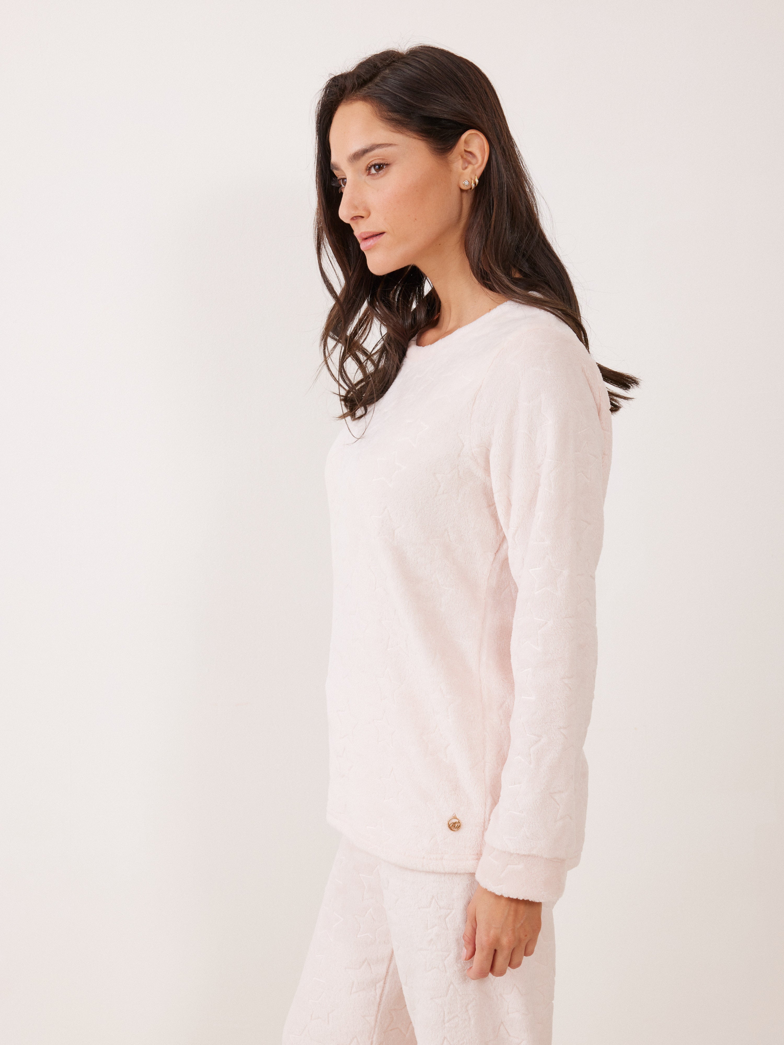 פיג`מה כוכבים פלאפי - ורוד