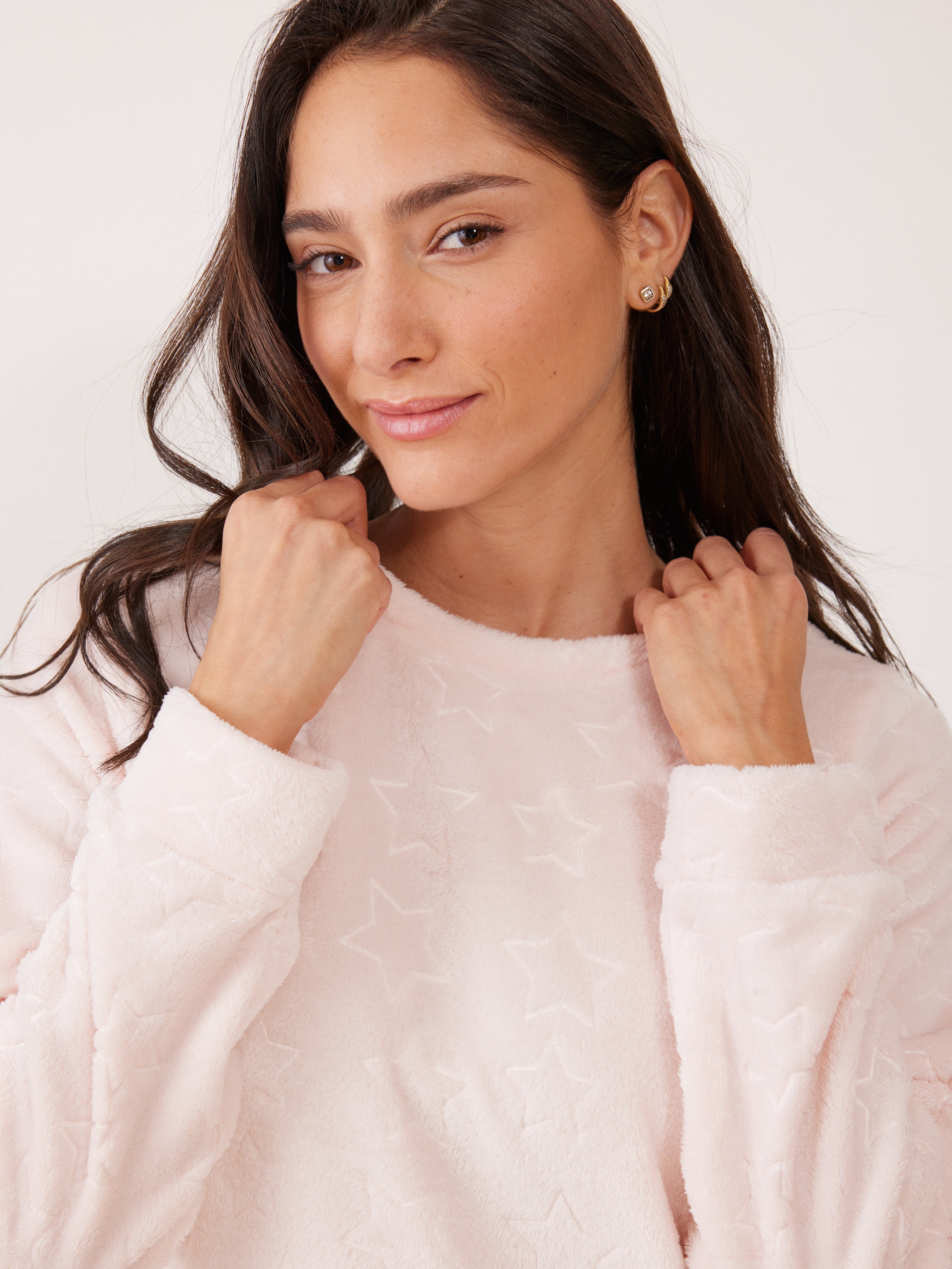 פיג`מה כוכבים פלאפי - ורוד