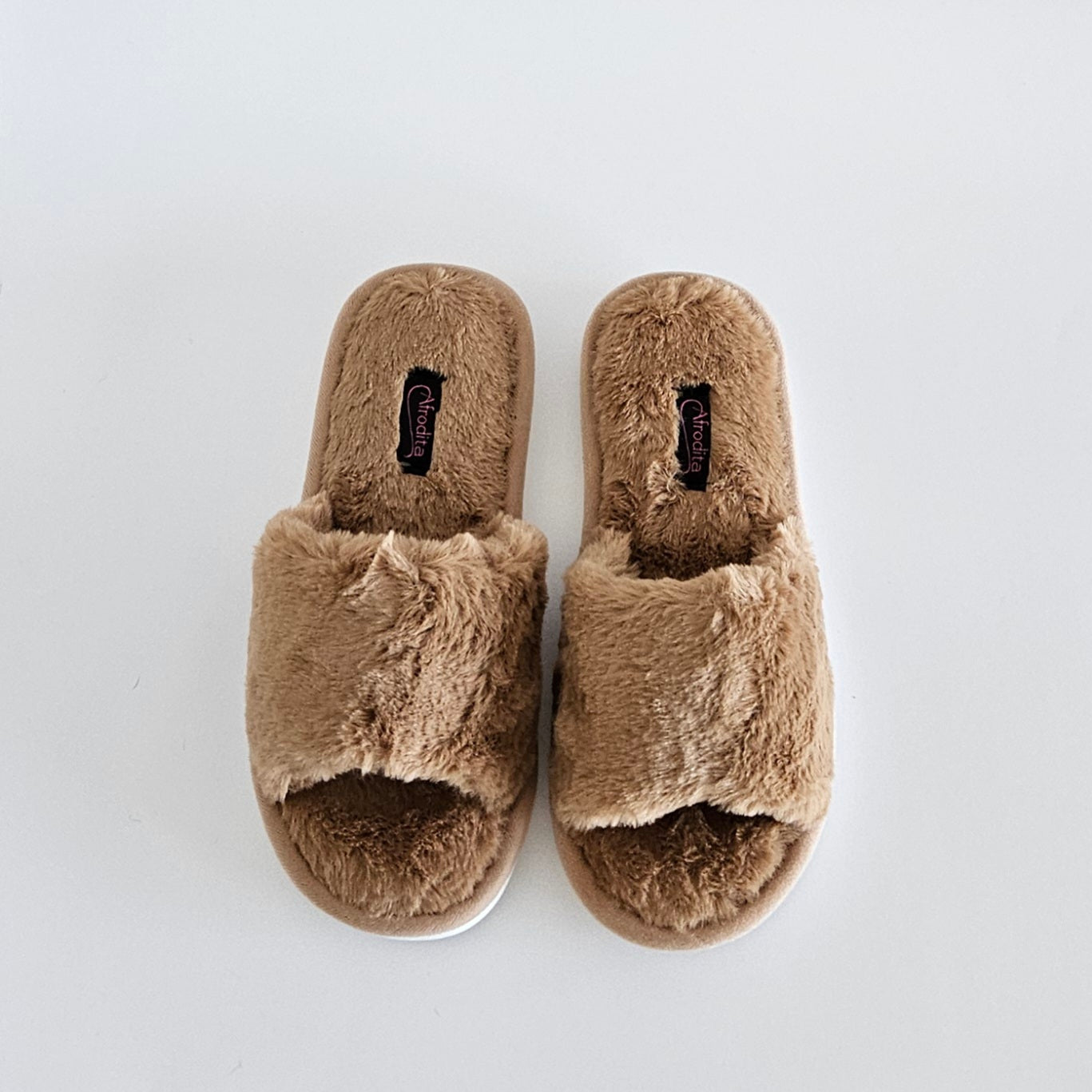 נעלי בית חורף - בז