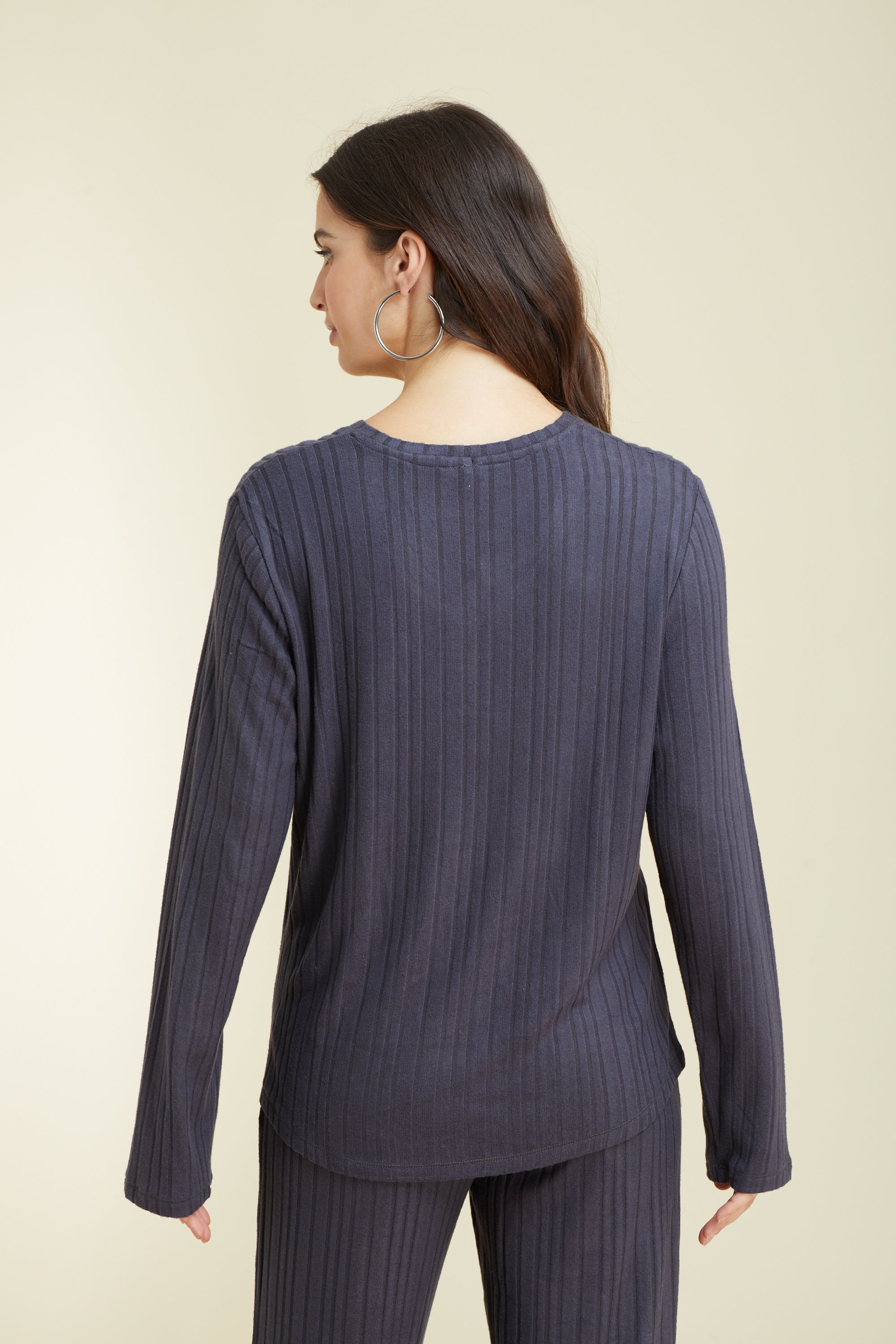 חליפת פנאי ריב - אפור כהה