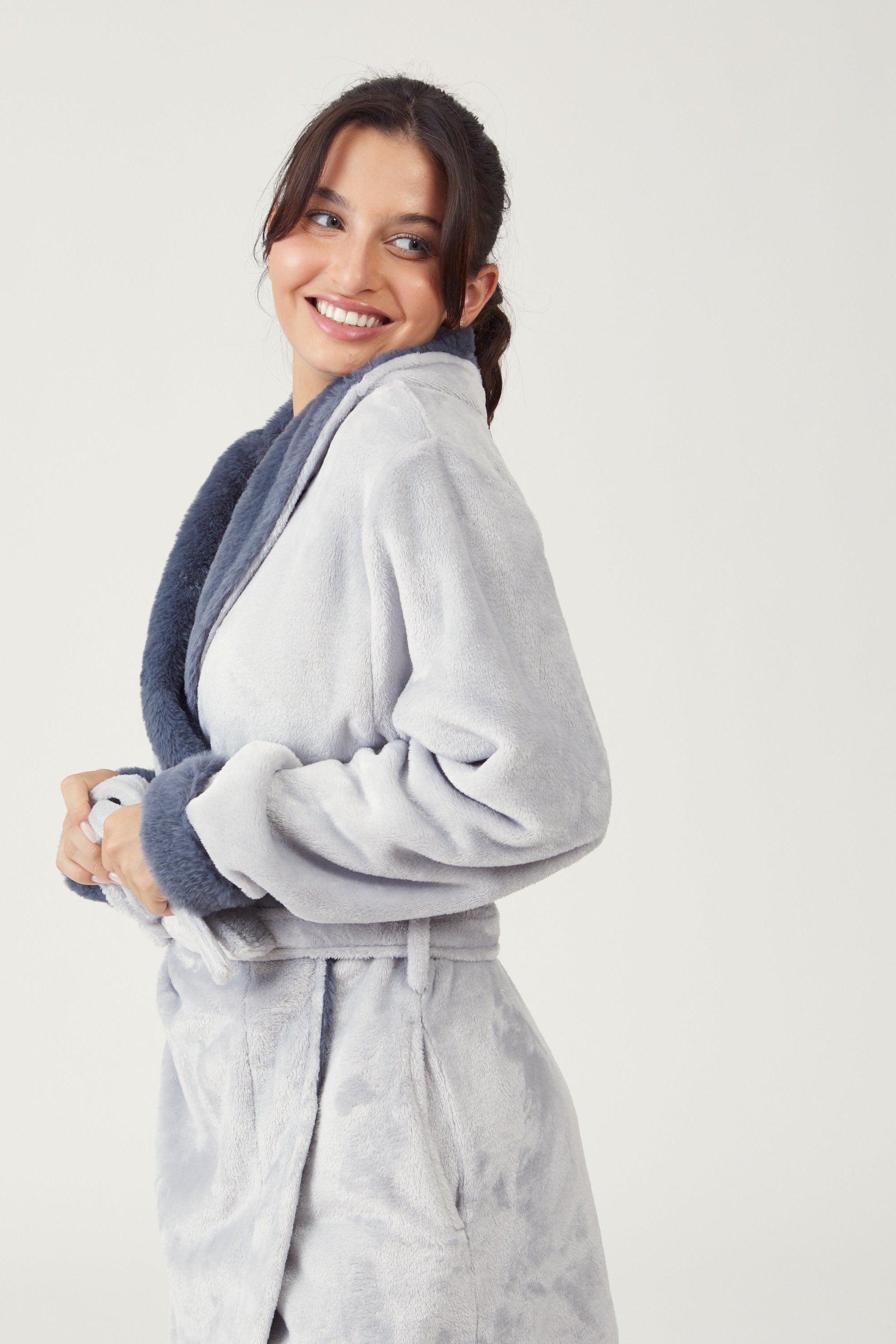 חלוק פלאפי - אפור