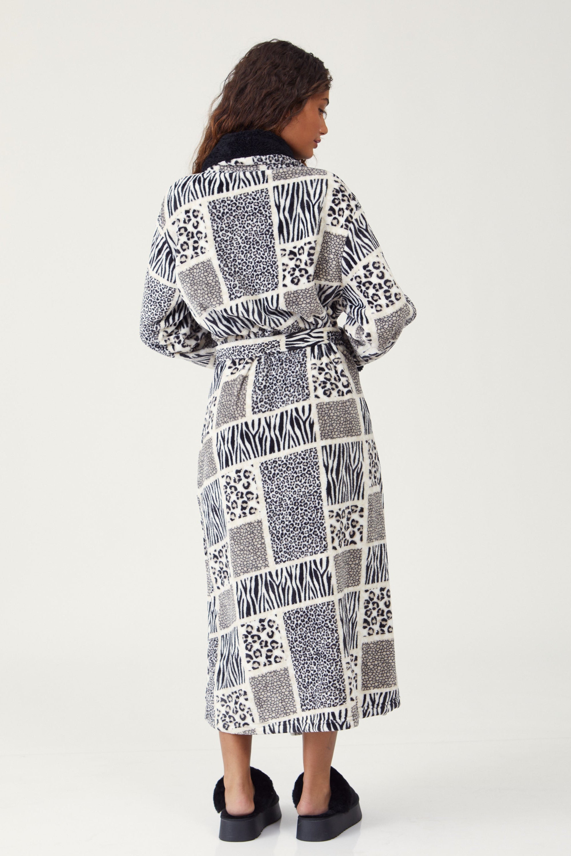 חלוק פלאפי ארוך - אפור