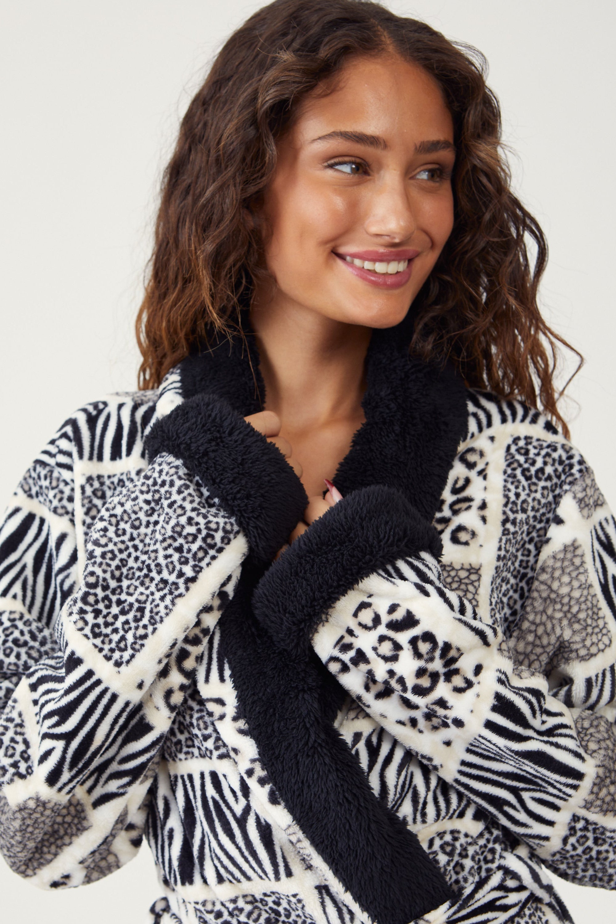 חלוק פלאפי ארוך - אפור